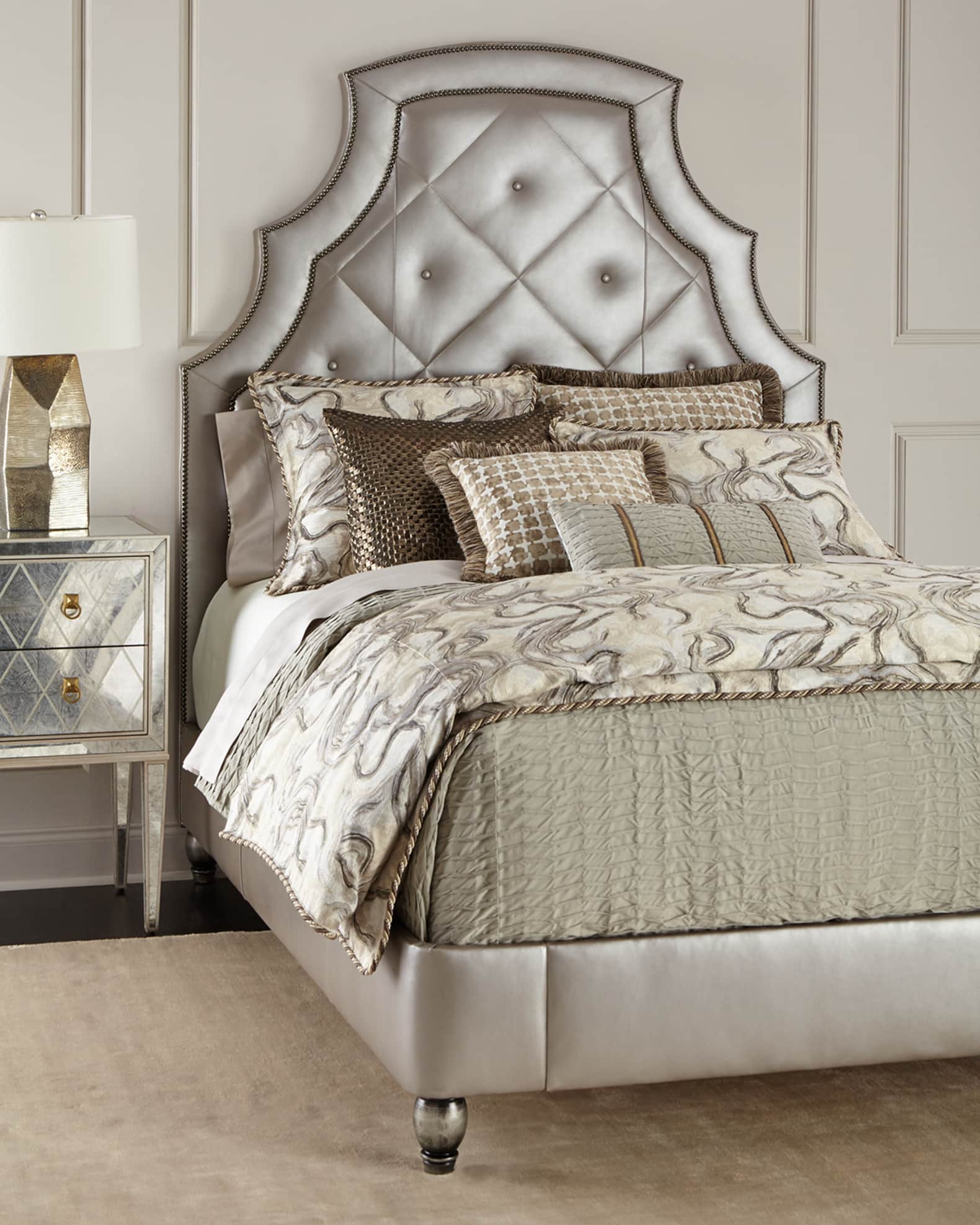 Bed hotsell frame quilted