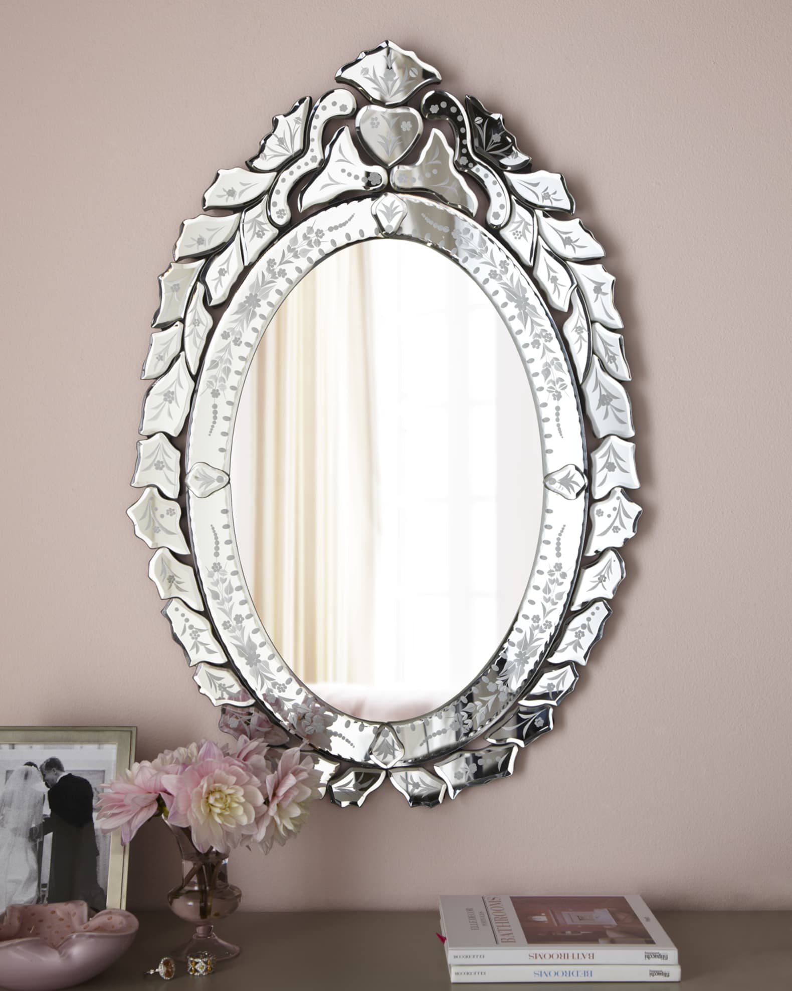 Ernhart Oval Venetian-Style Mirror