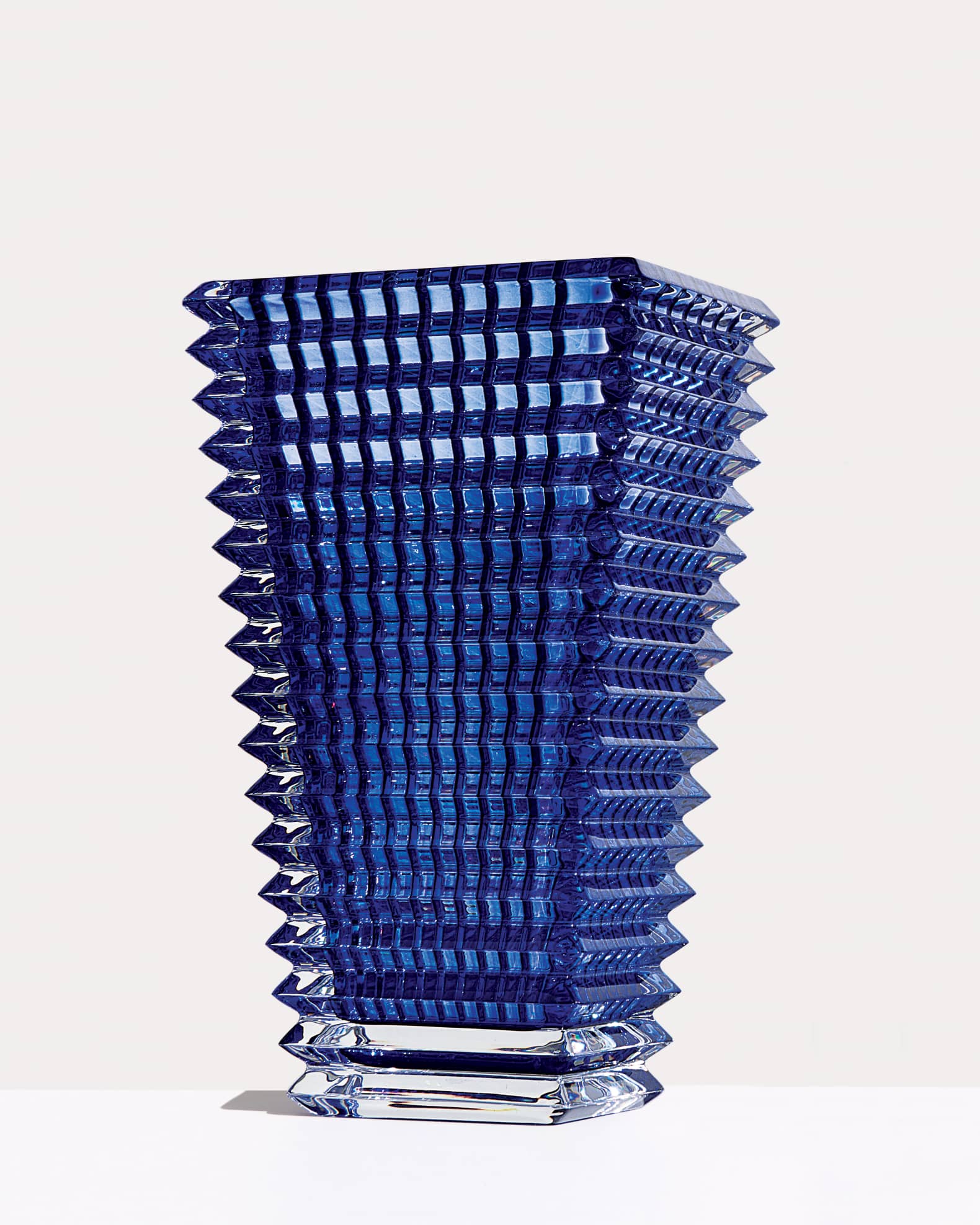 Baccarat Blue Eye Large Rectangular Vase | Horchow