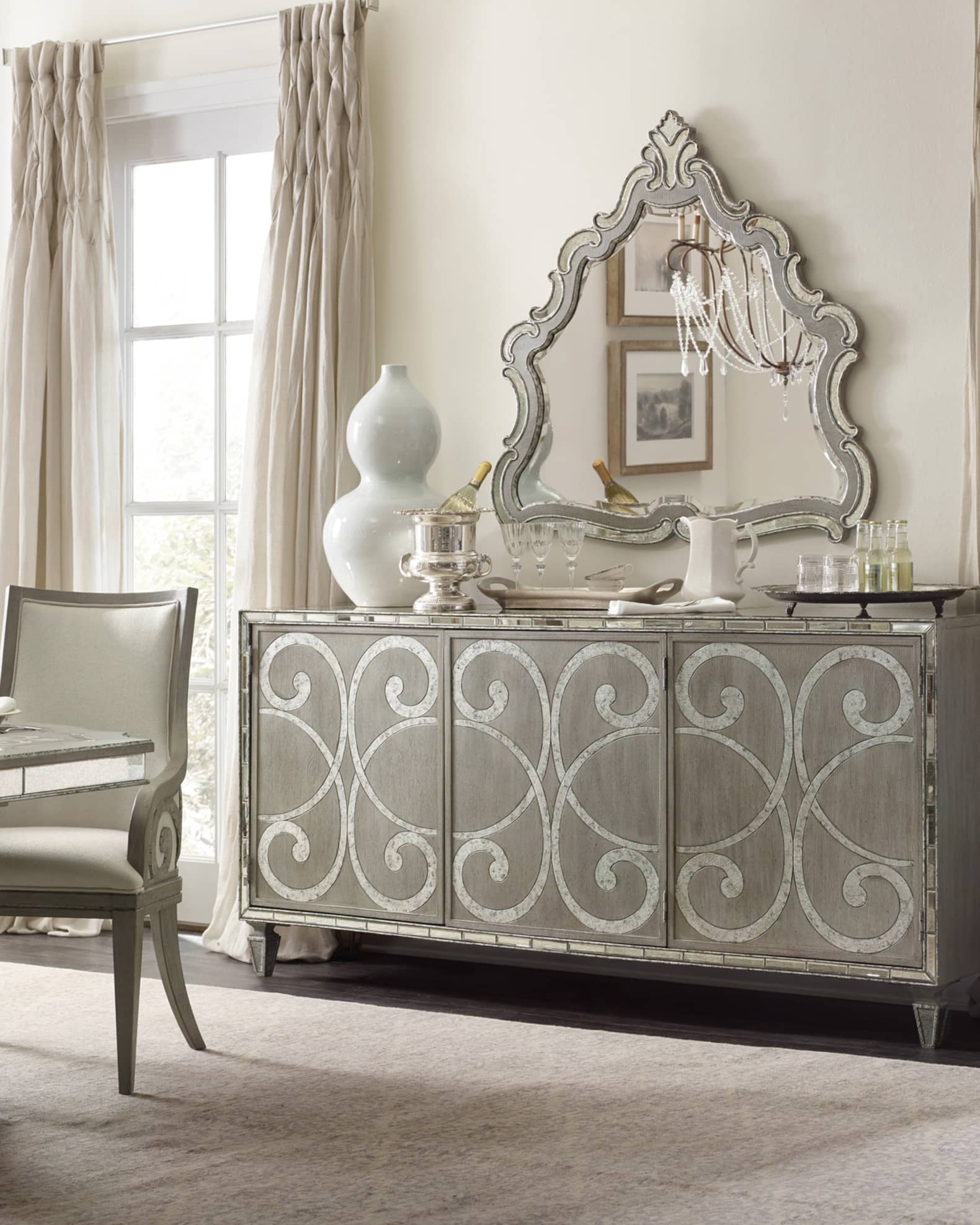 Hooker Furniture Juliet Mirrored Buffet | Horchow