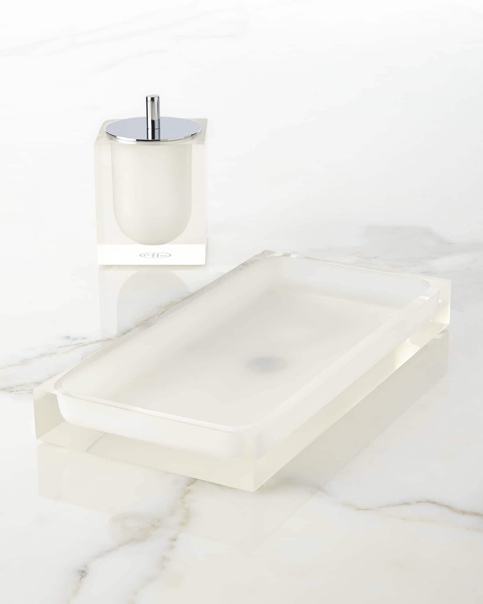 Jonathan Adler White Hollywood Bath Tray Horchow