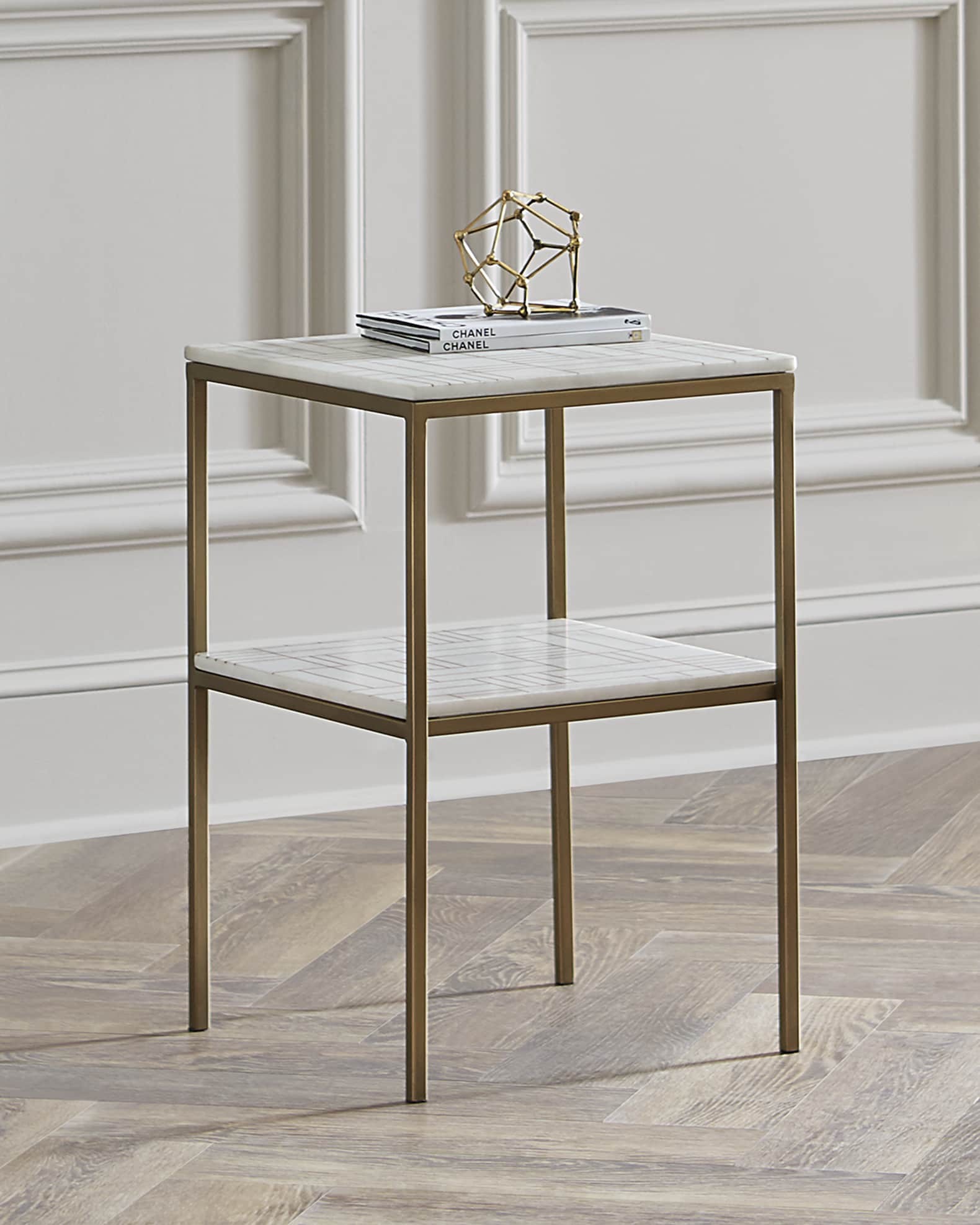 Marble shop side table