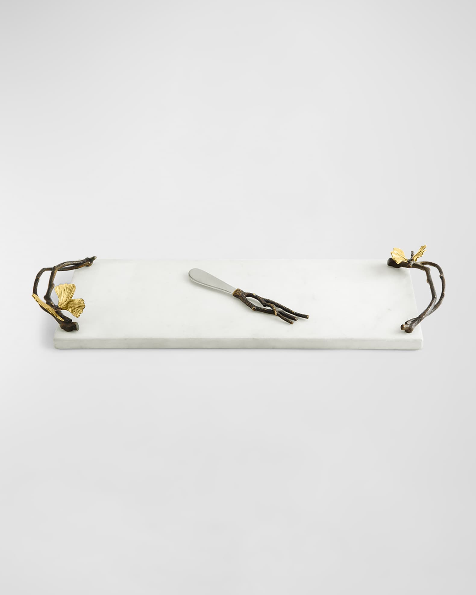 Michael Aram Butterfly Ginkgo Small Cheese Board with Knife
