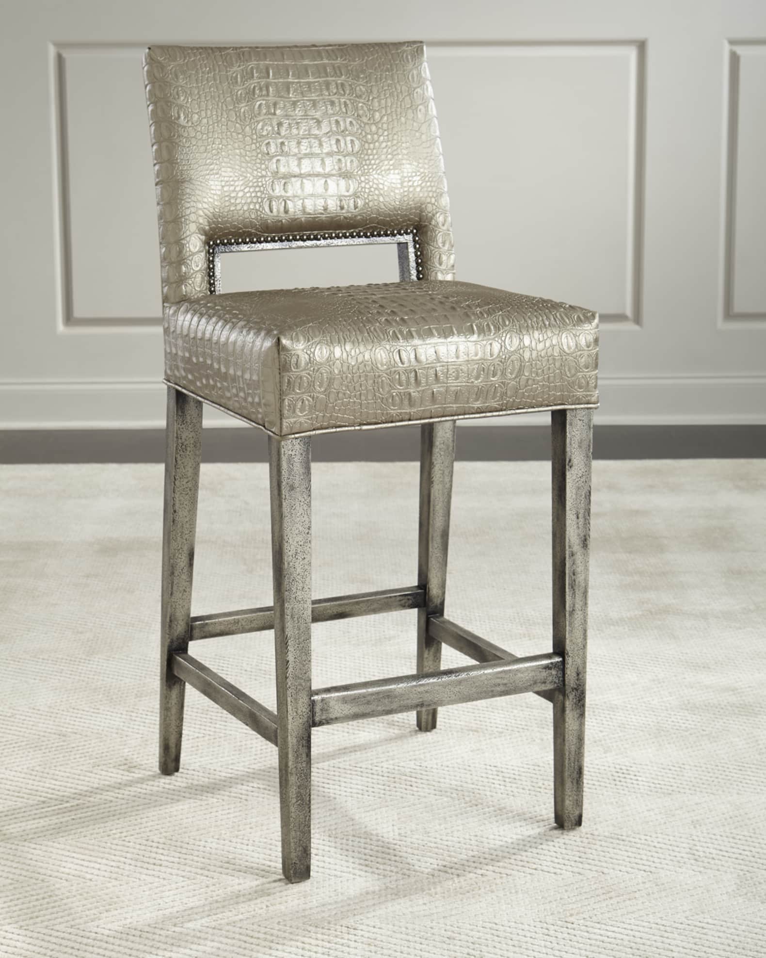Old Hickory Tannery Valerian Bar Stool