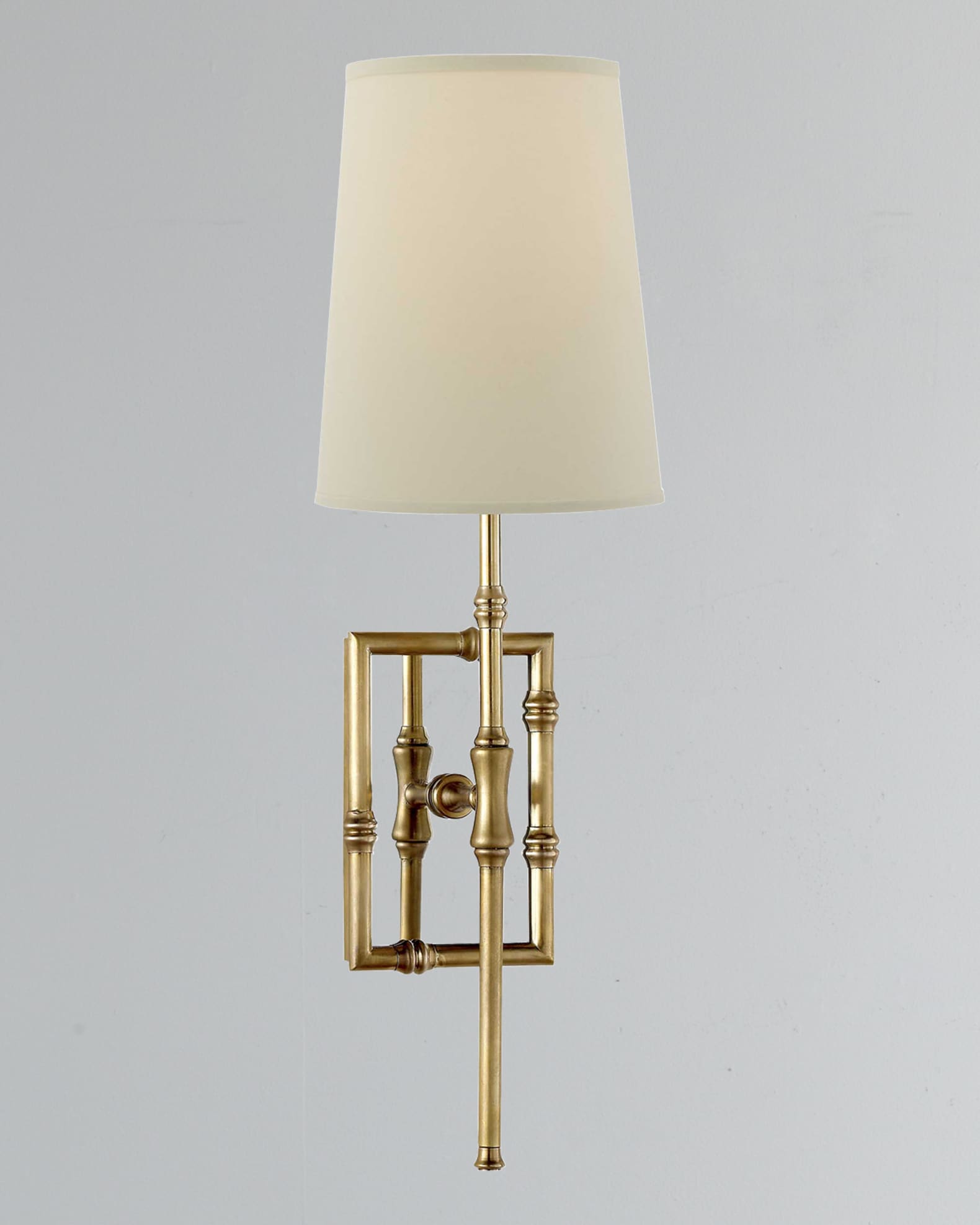 Grenol Medium Modern Bamboo Chandelier Antique Brass/Natural