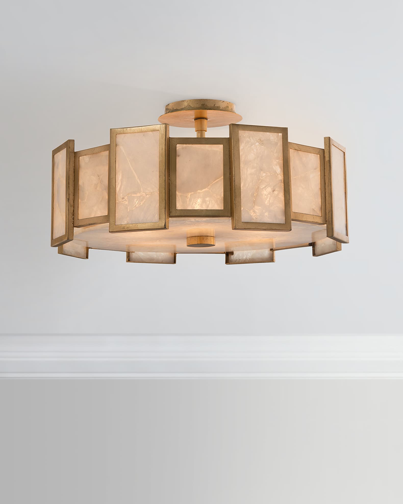 John-Richard Collection 6-Light Calcite Semi-Flush Light