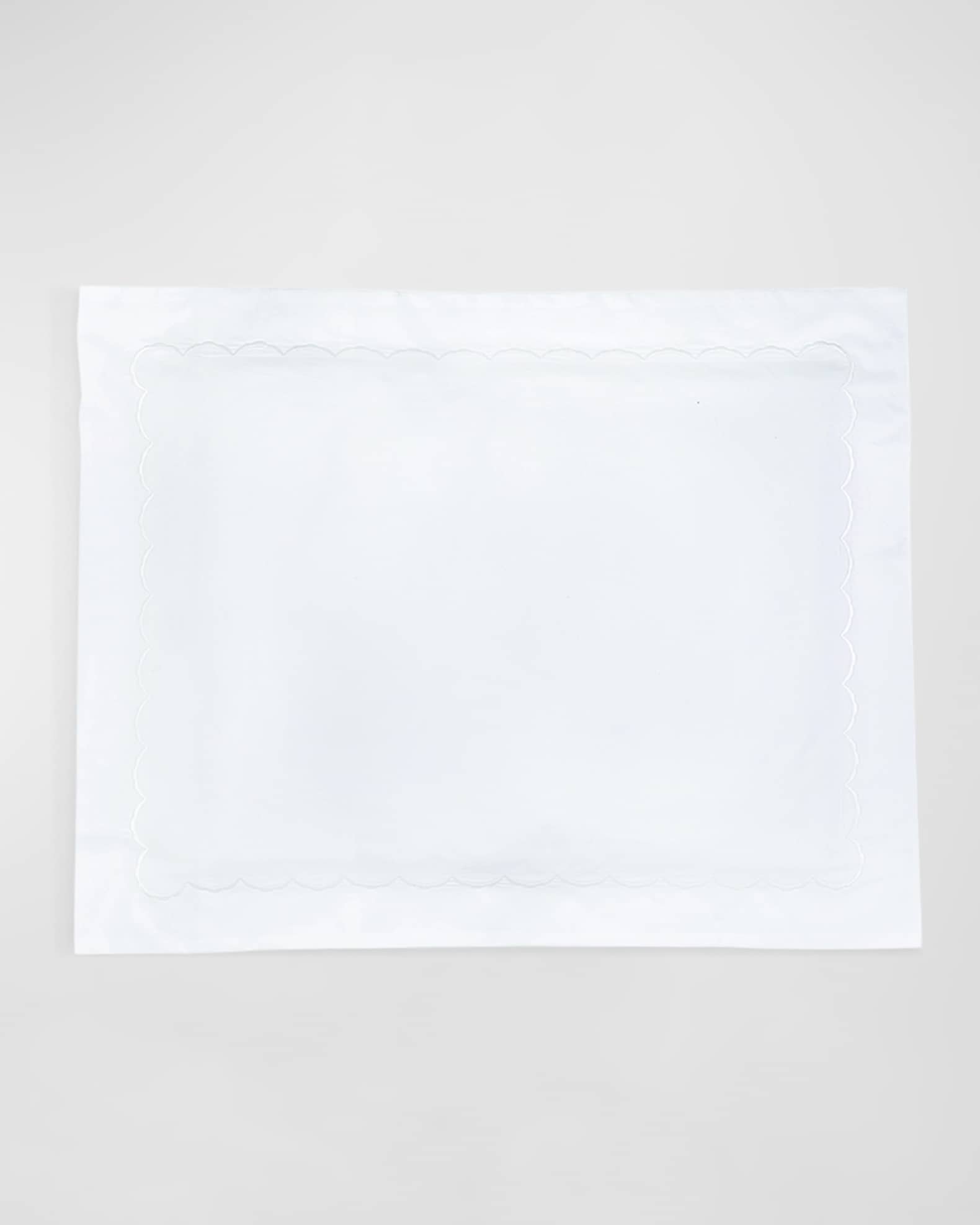 Matouk King Scallops Embroidered Sham