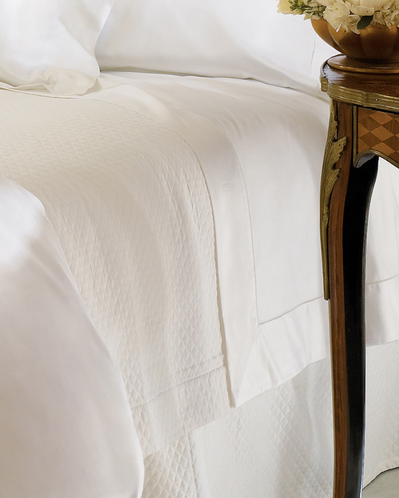 Sferra Giza 45 Queen Sateen Flat Sheet