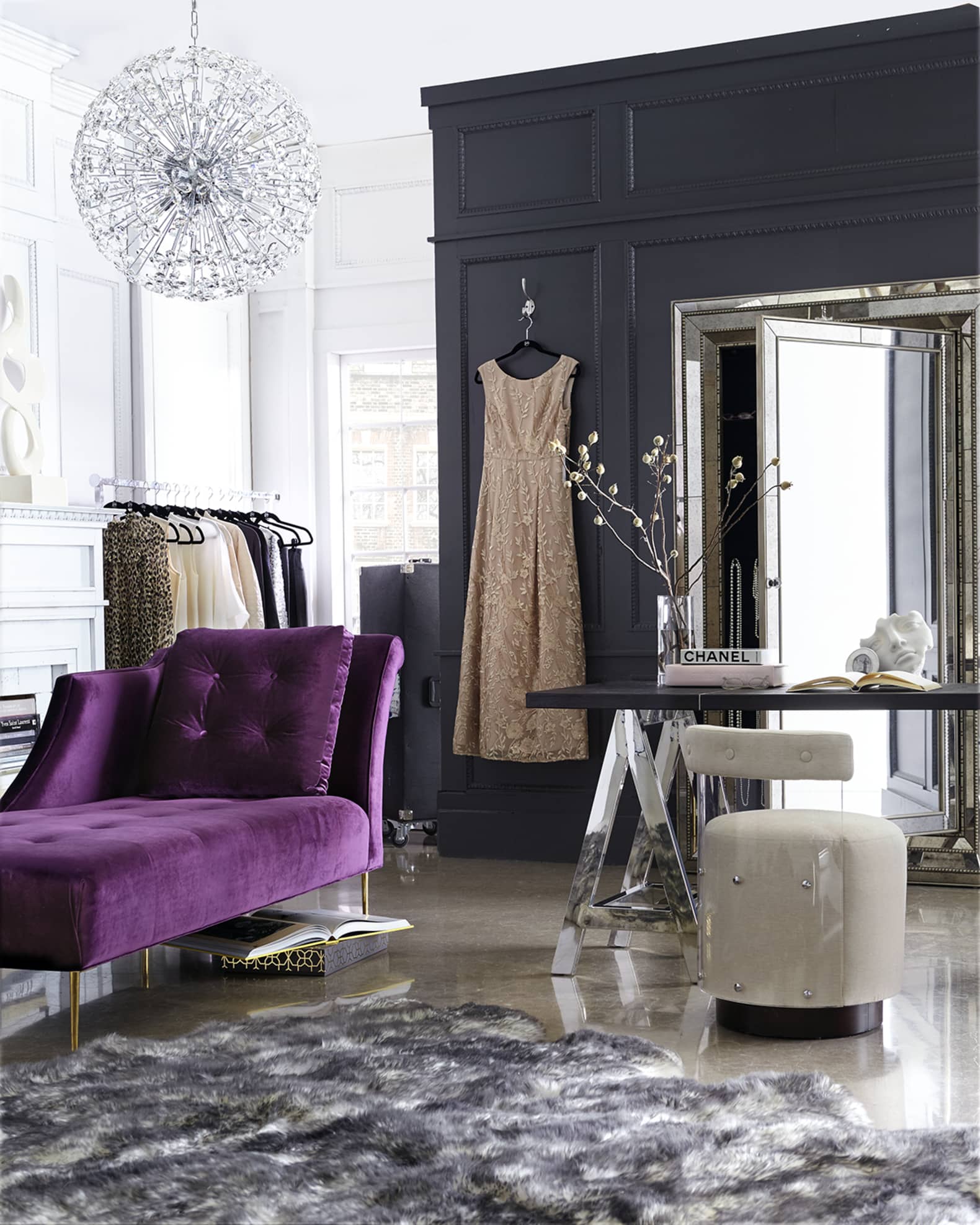 Hooker Furniture Glam Floor Mirror With Jewelry Armoire Storage 82 Horchow