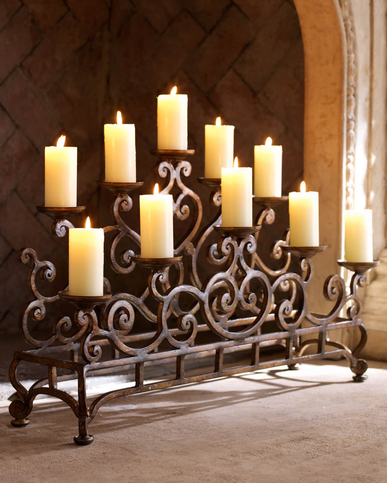 Candle stand shop for fireplace