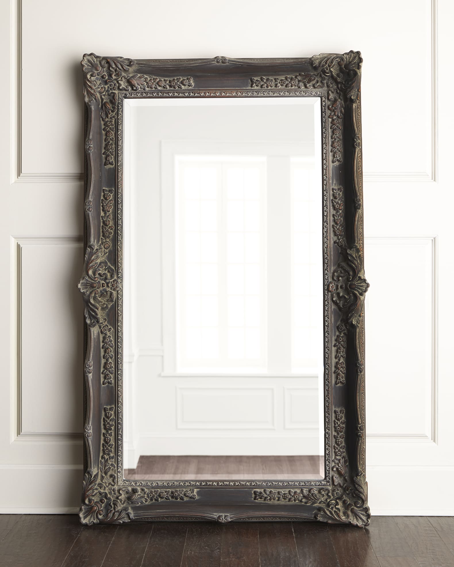 Antique-Inspired French Floor Mirror