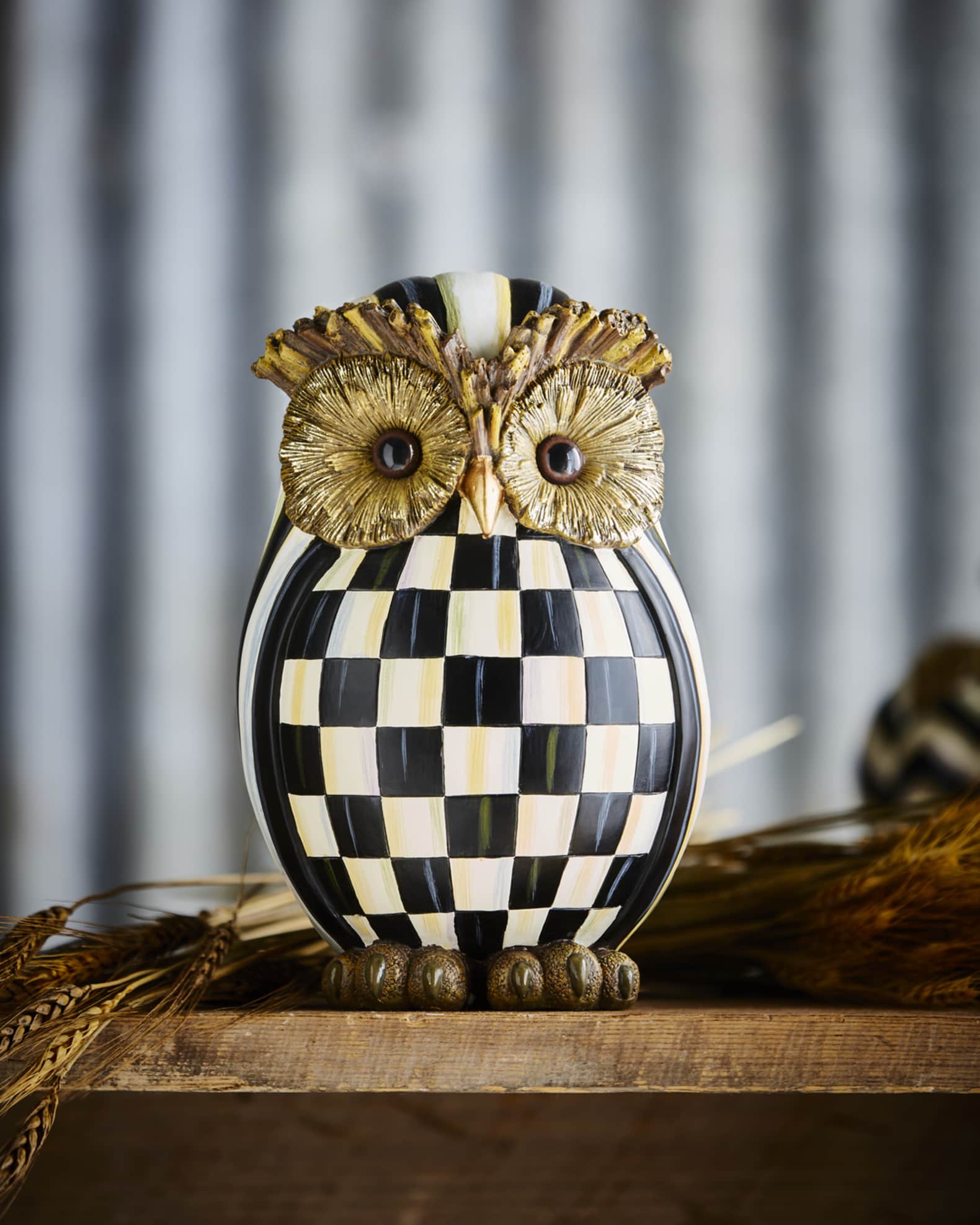 MacKenzie-Childs Courtly Check Owl