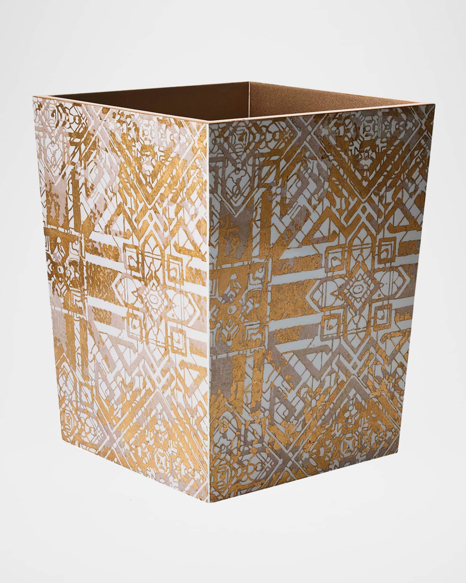 Kim Seybert Distressed Wastebasket