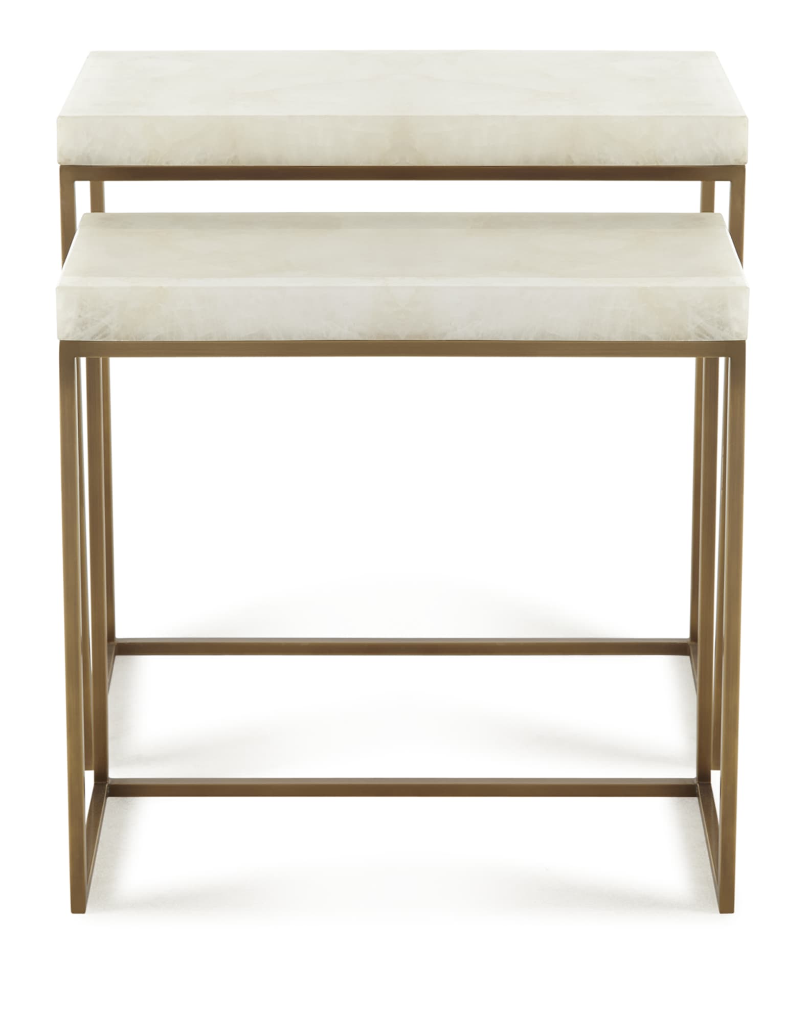 John-Richard Collection Taylor Brass Nesting Tables