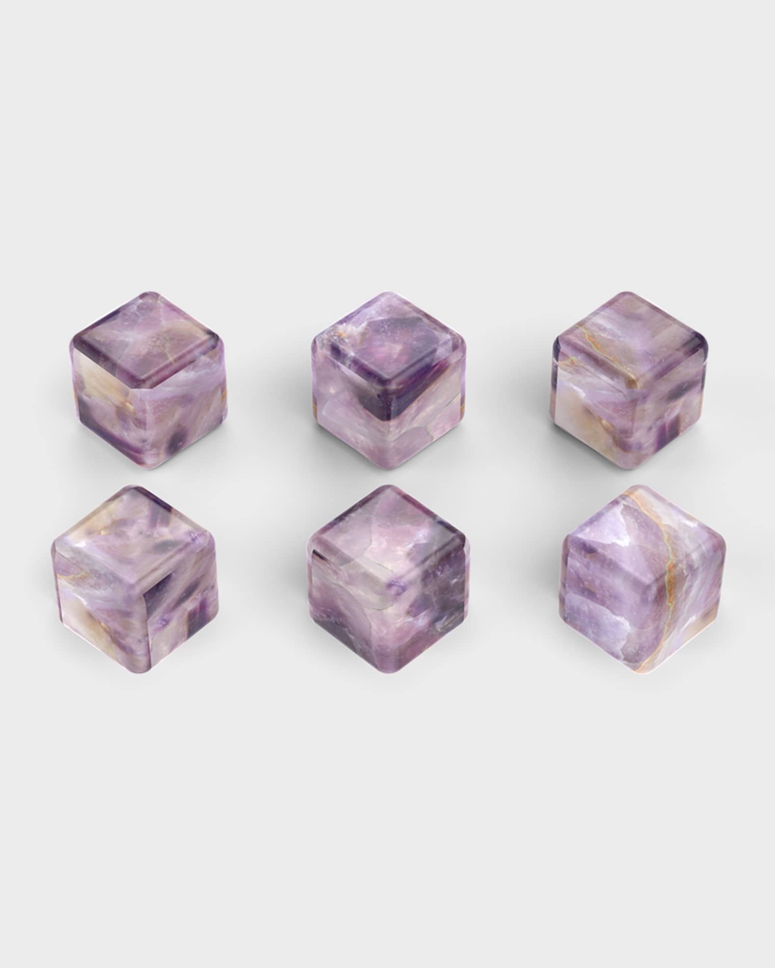 ANNA New York Amethyst Cubes, Set of 6