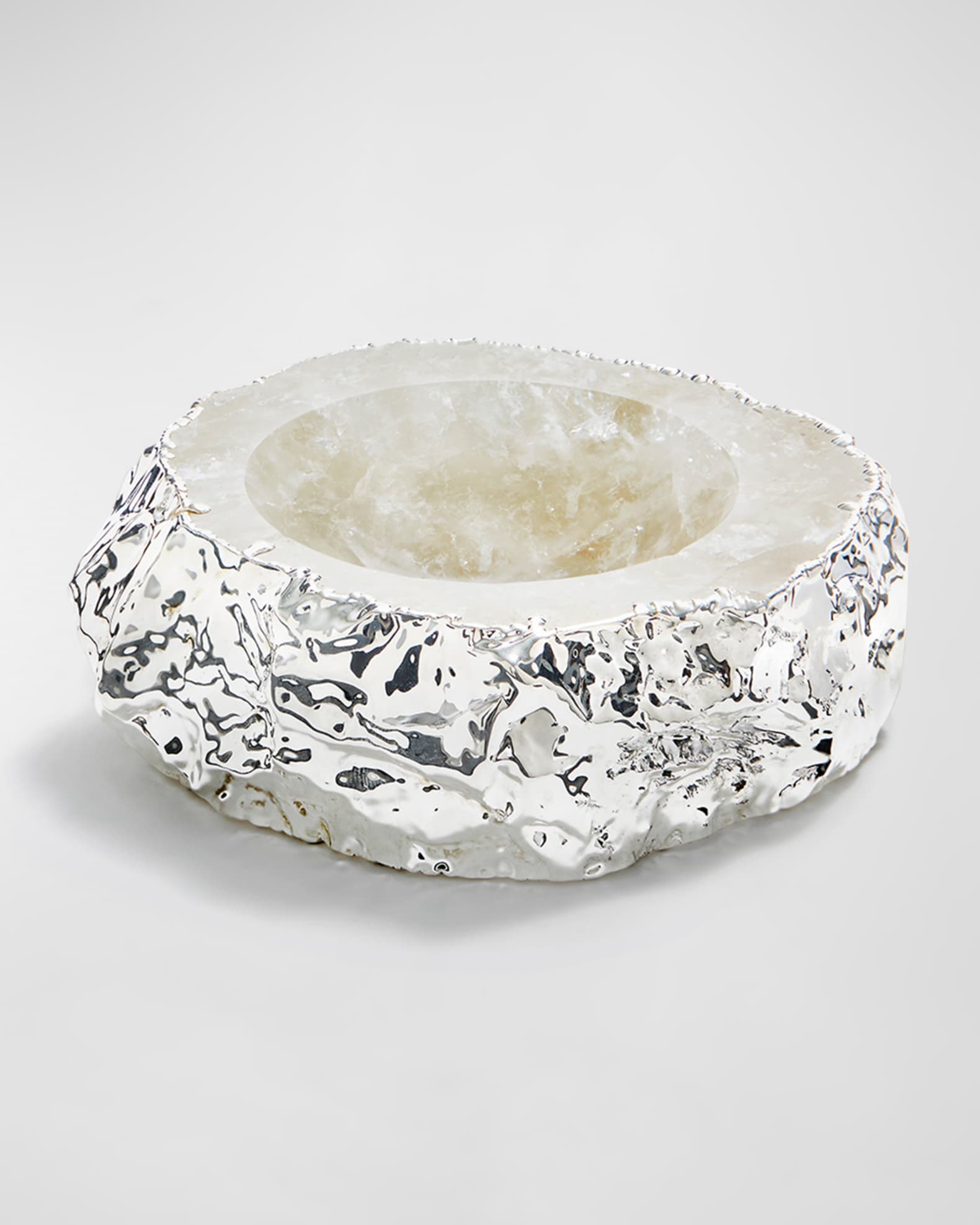 ANNA New York Silver Plated Crystal Bowl