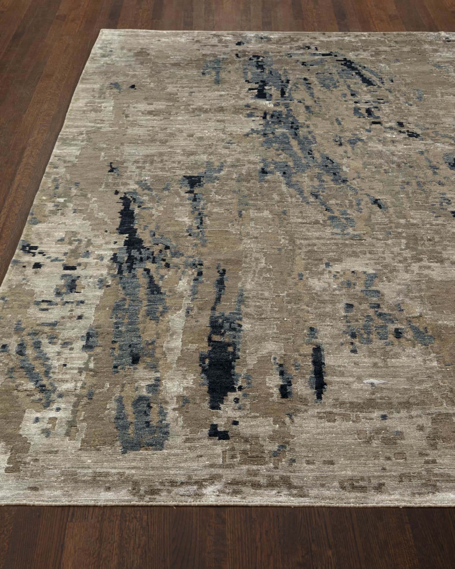 Josie Natori Ursula Hand Knotted Rug, 3' x 10'