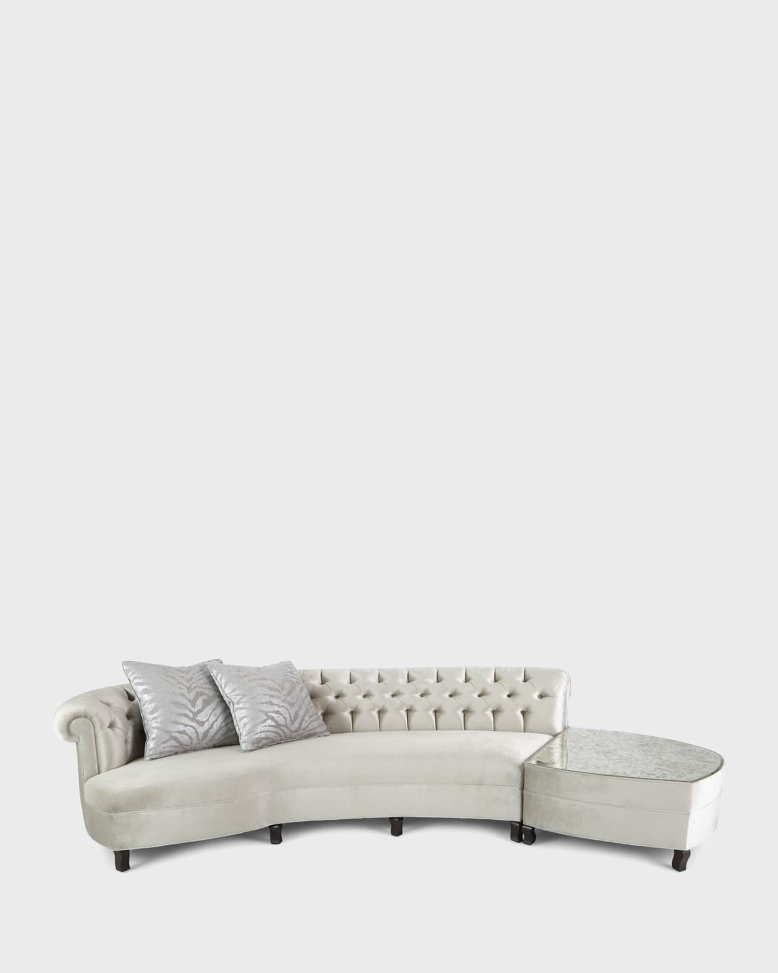 Haute House Aria Mirrored Sectional