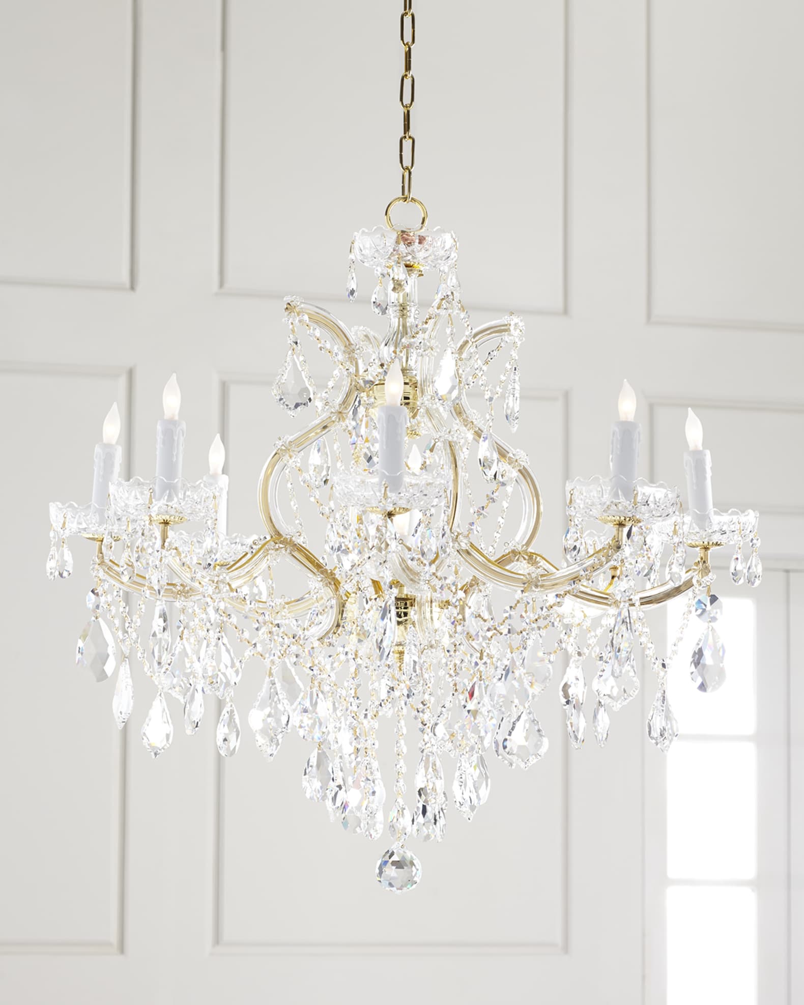Crystorama Maria Theresa 9 Light Clear Crystal Chandelier