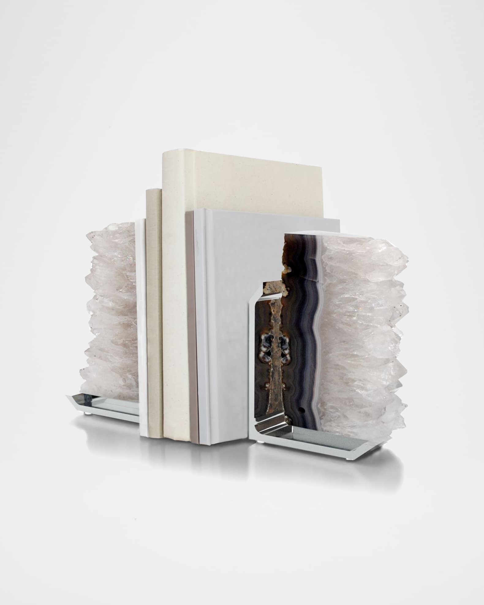 ANNA New York FIM Agate Druzy Bookends