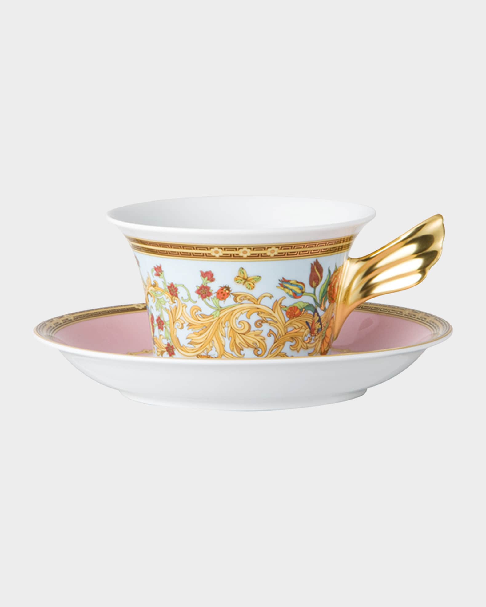 Versace Butterfly Garden Tea Cup & Saucer Horchow