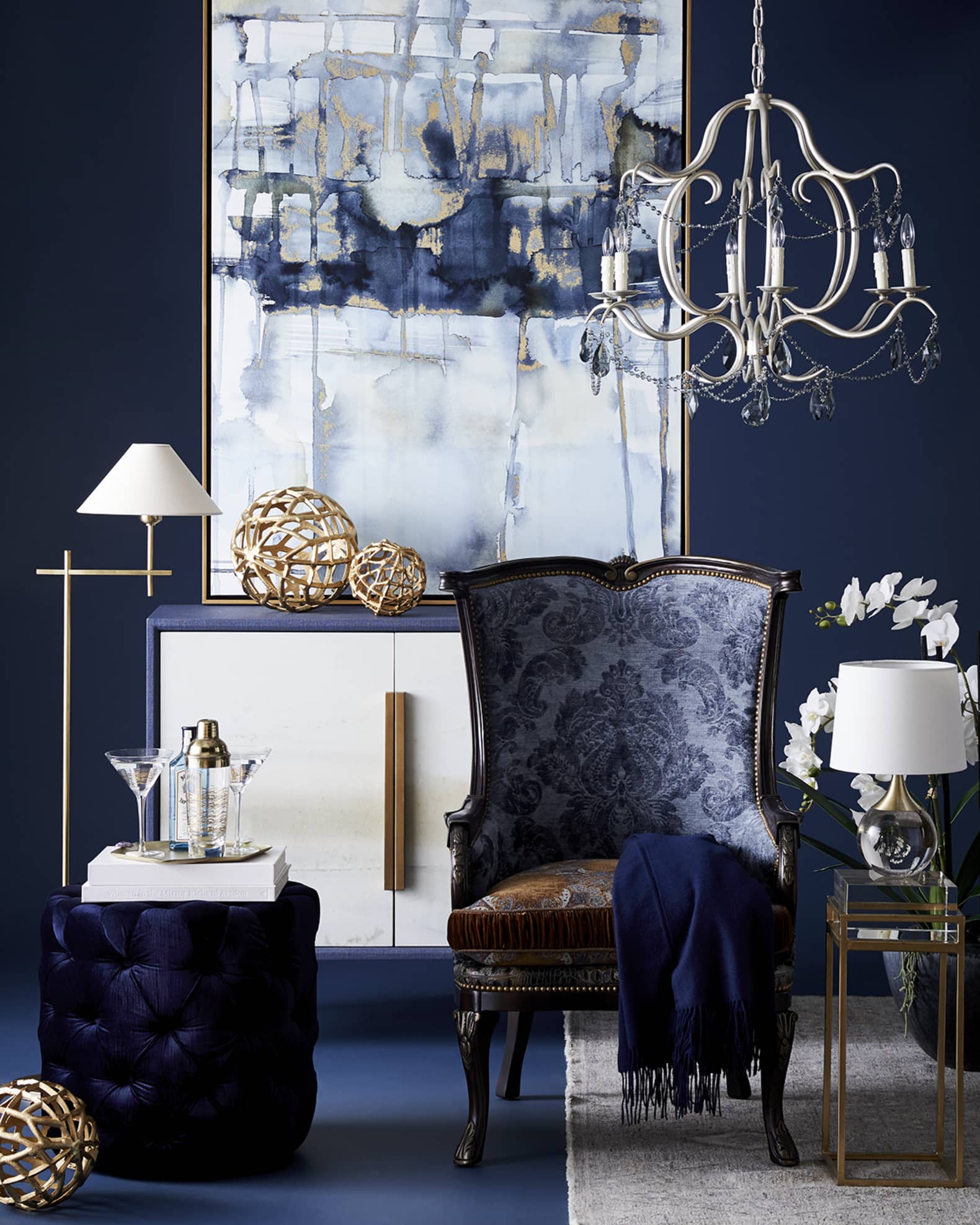 Regina andrew fluted crystal ball lamp top
