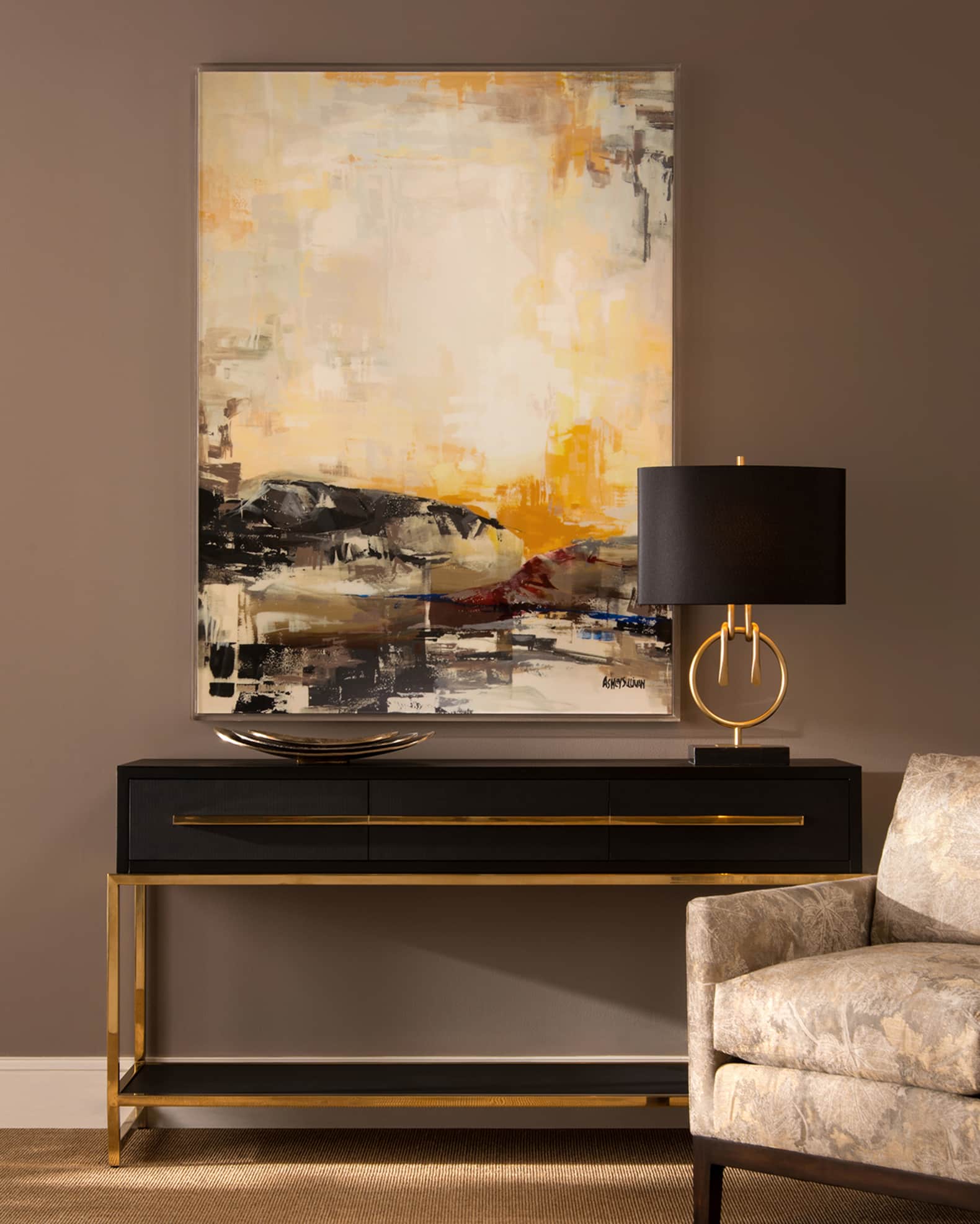 John-Richard Collection Midnight Console Table | Horchow