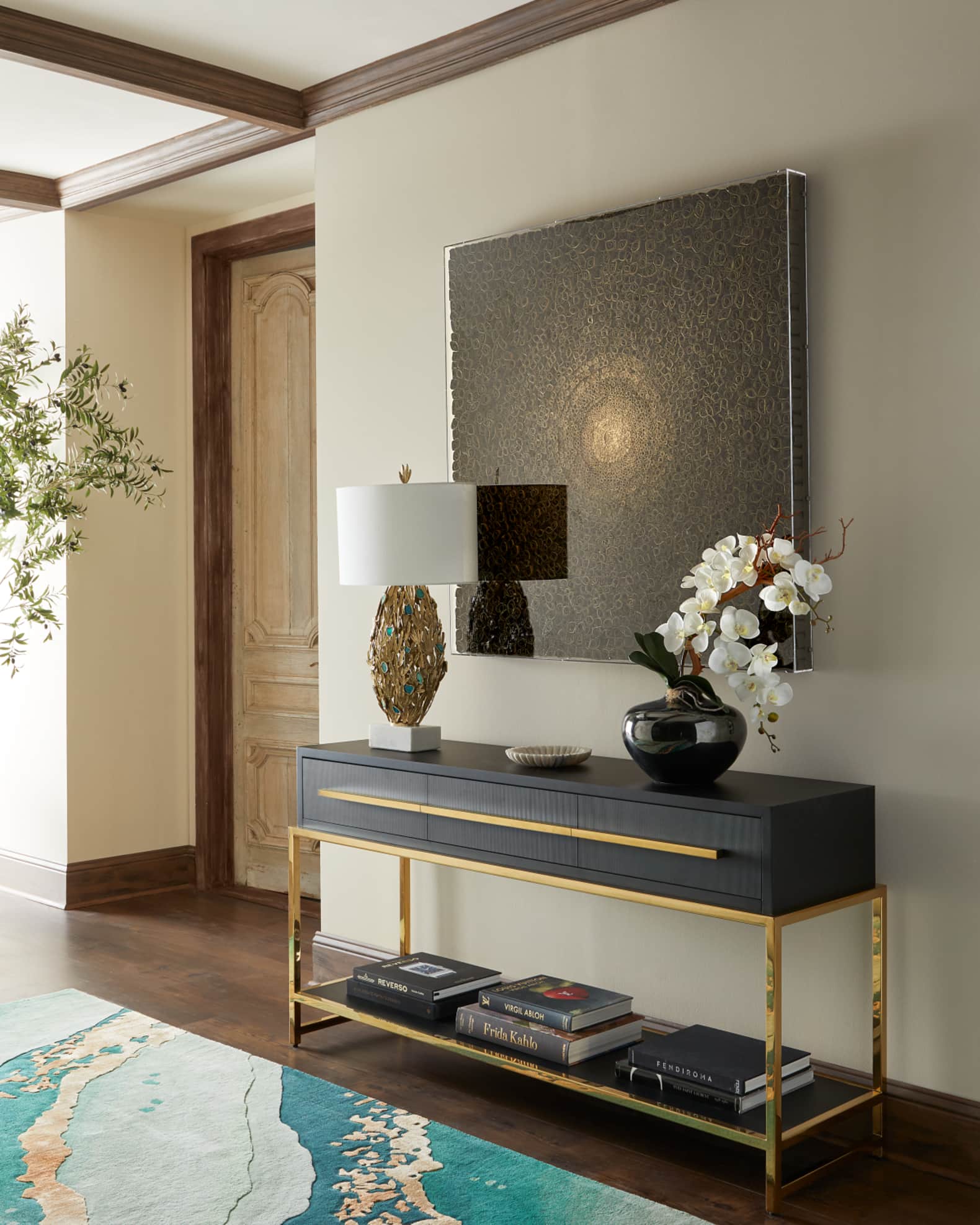 John-Richard Collection Midnight Console Table | Horchow