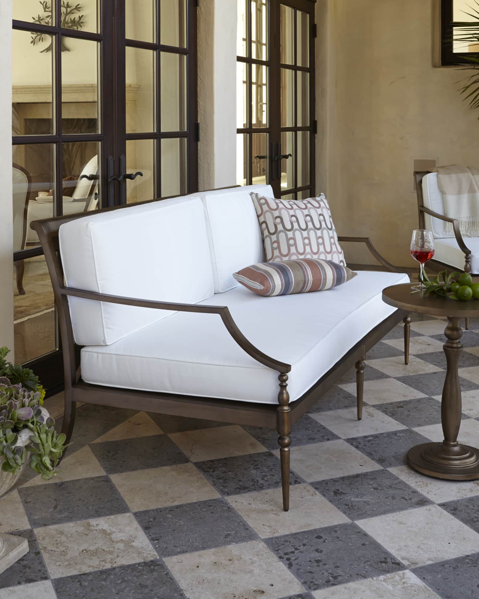 Outdoor deals low sofa