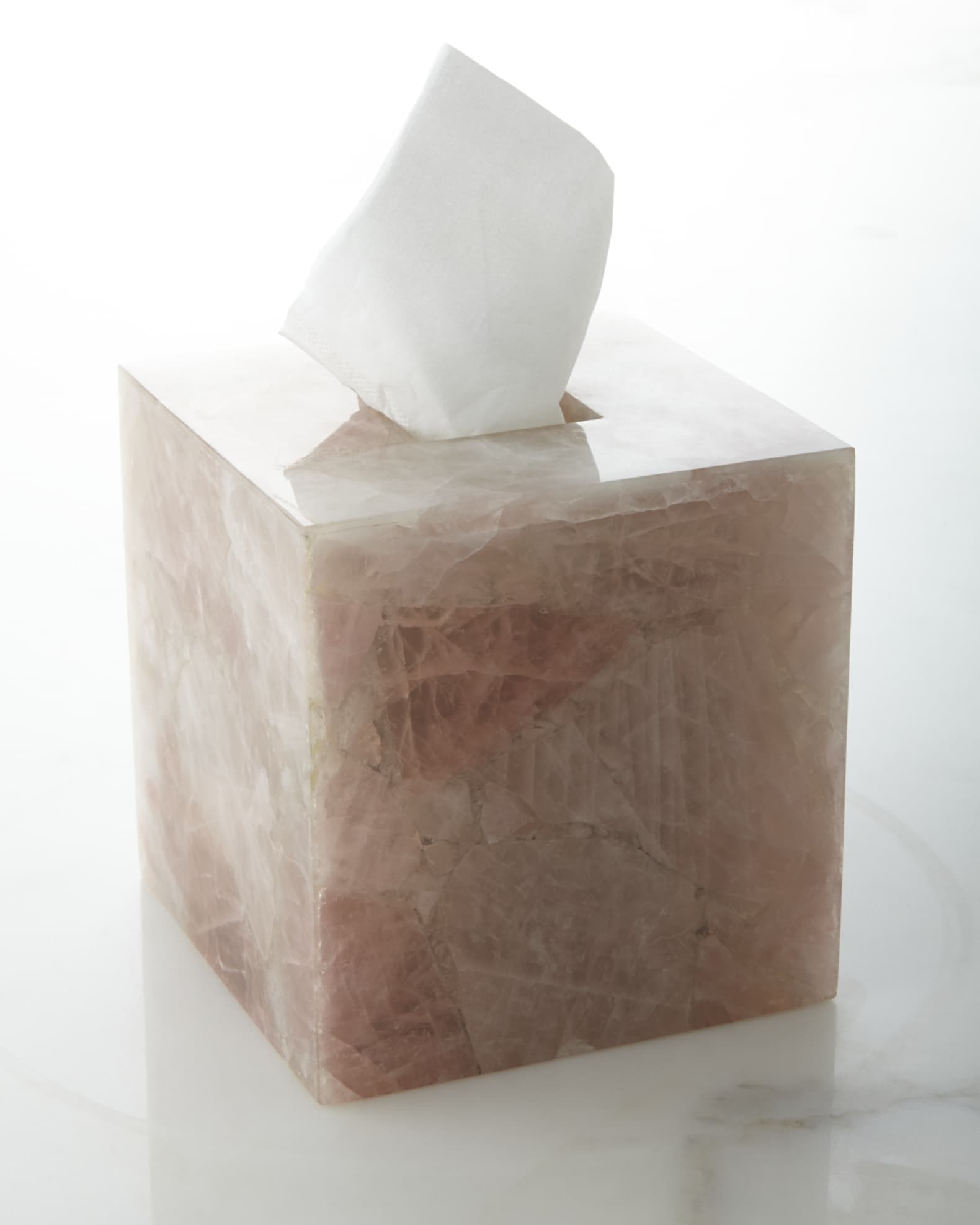 Mike Ally Rose Quartz Tissue Box Cover