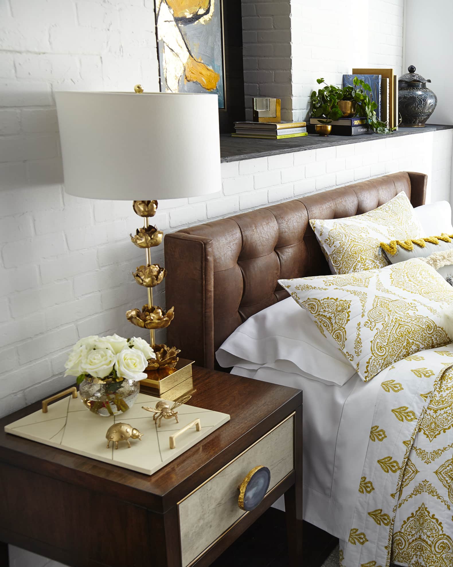 Four Hands Newhall Platform Queen Bed | Horchow
