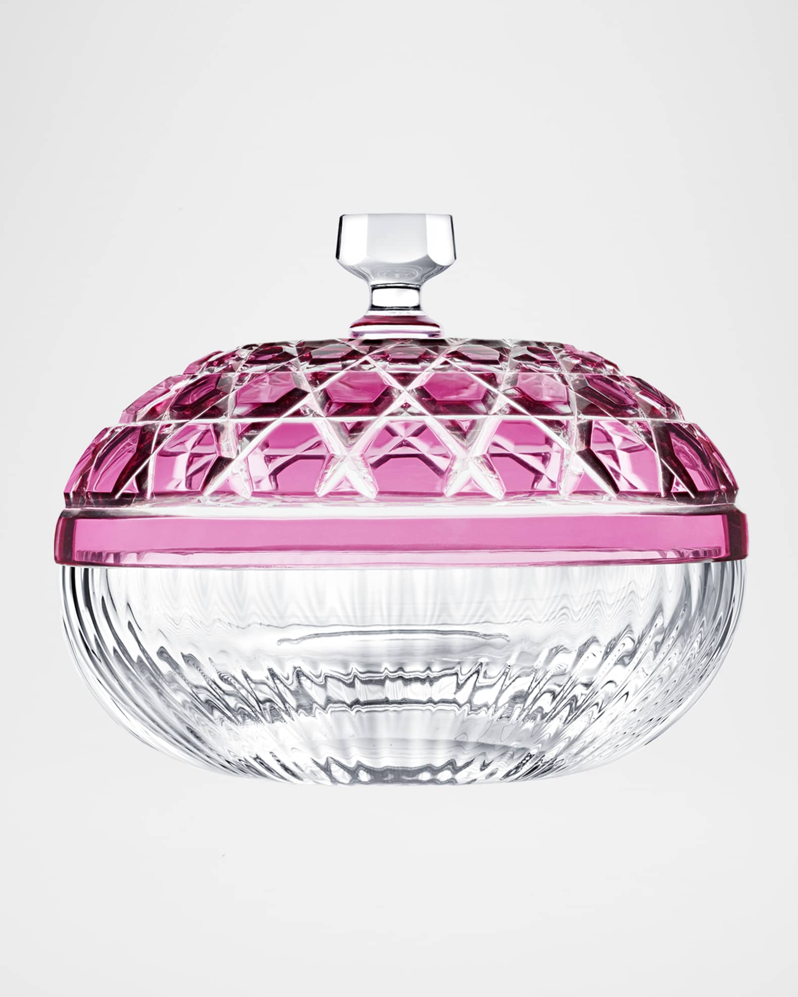 Saint Louis Crystal Royal Small Box, Amethyst