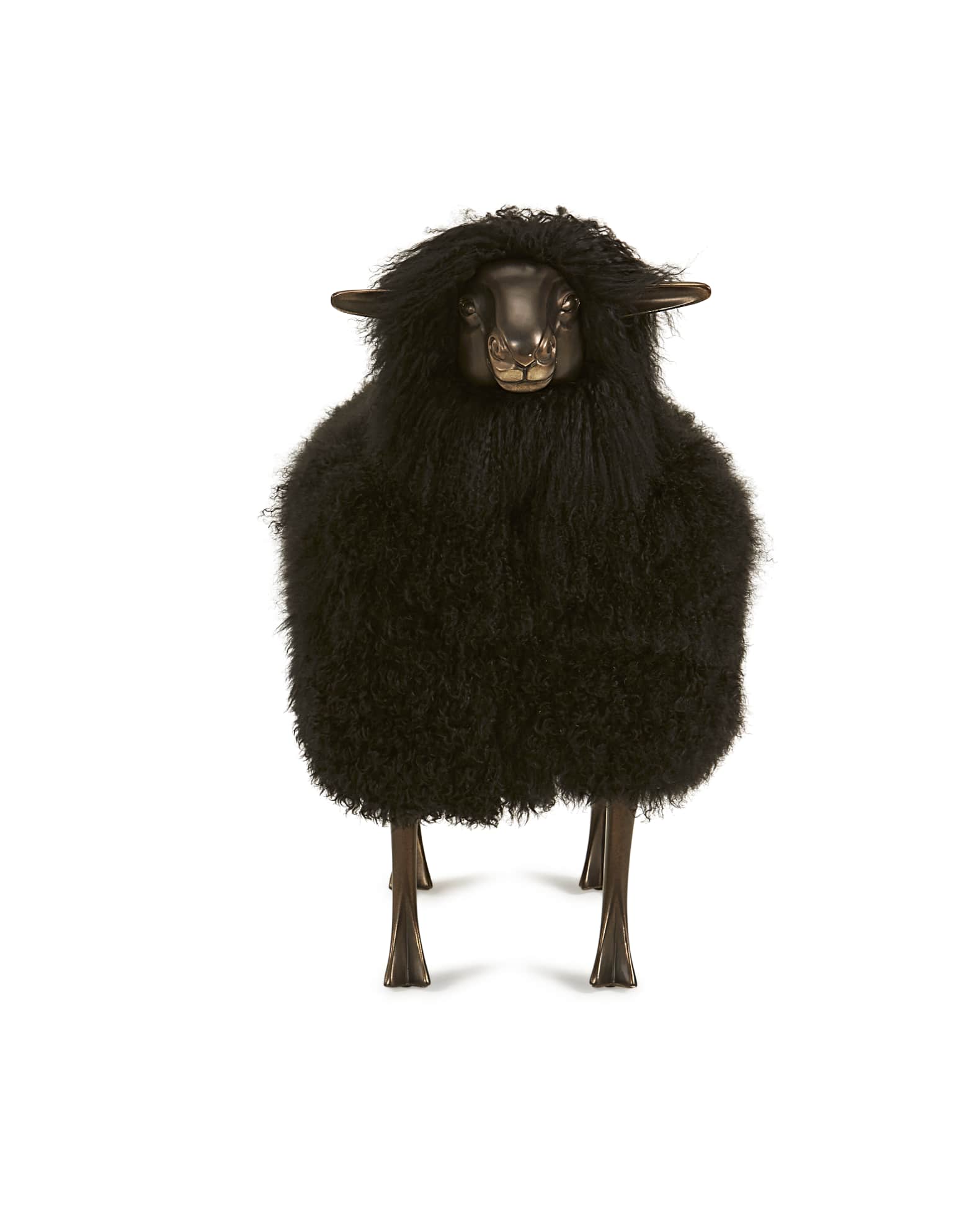 Interlude Home Maddox Sheepskin Bench | Horchow