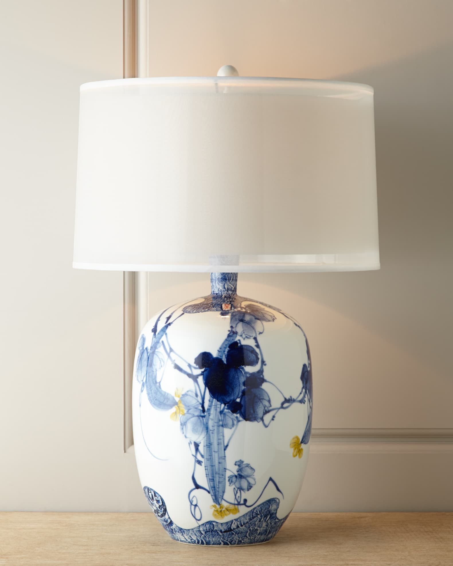 John-Richard Collection Floral Chinoiserie Lamp