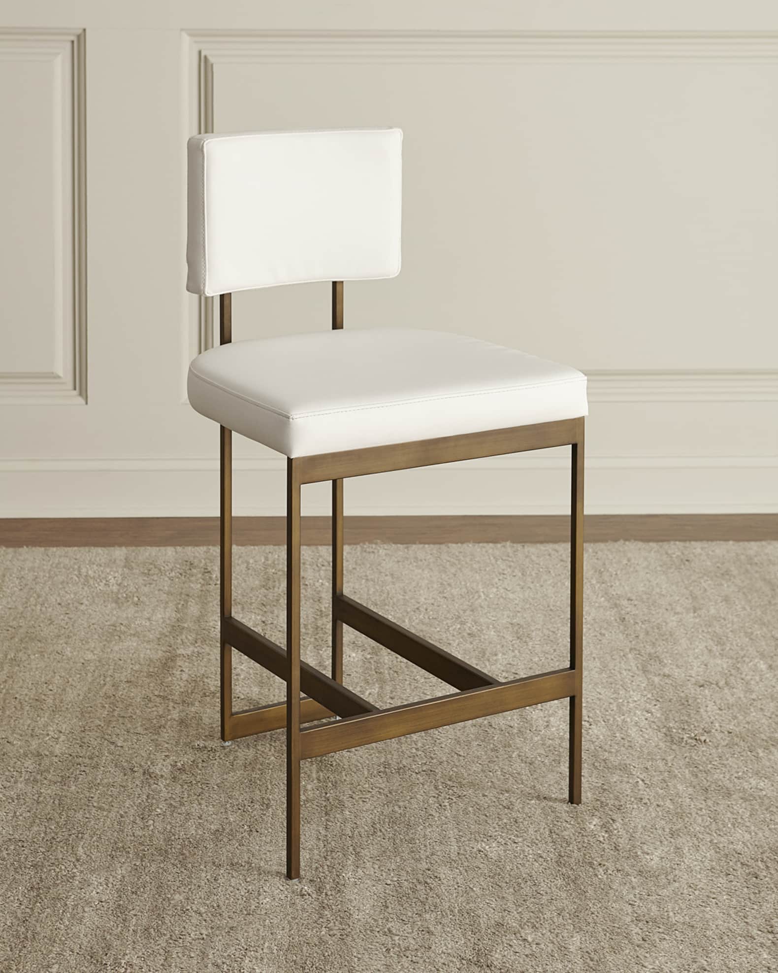 Worlds Away Valerie Modern Counter Stool. 26"