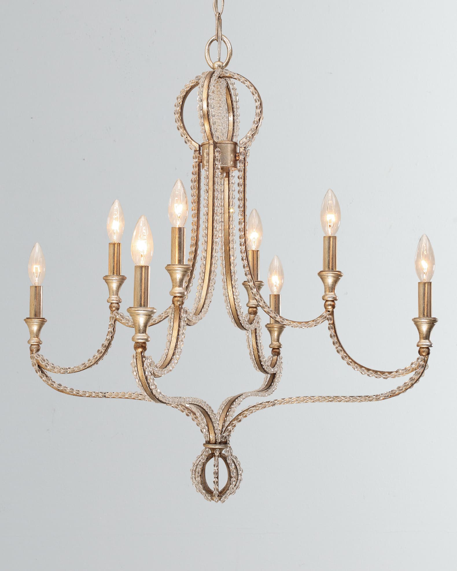 Crystorama Garland 8-Light Crystal Bead Chandelier