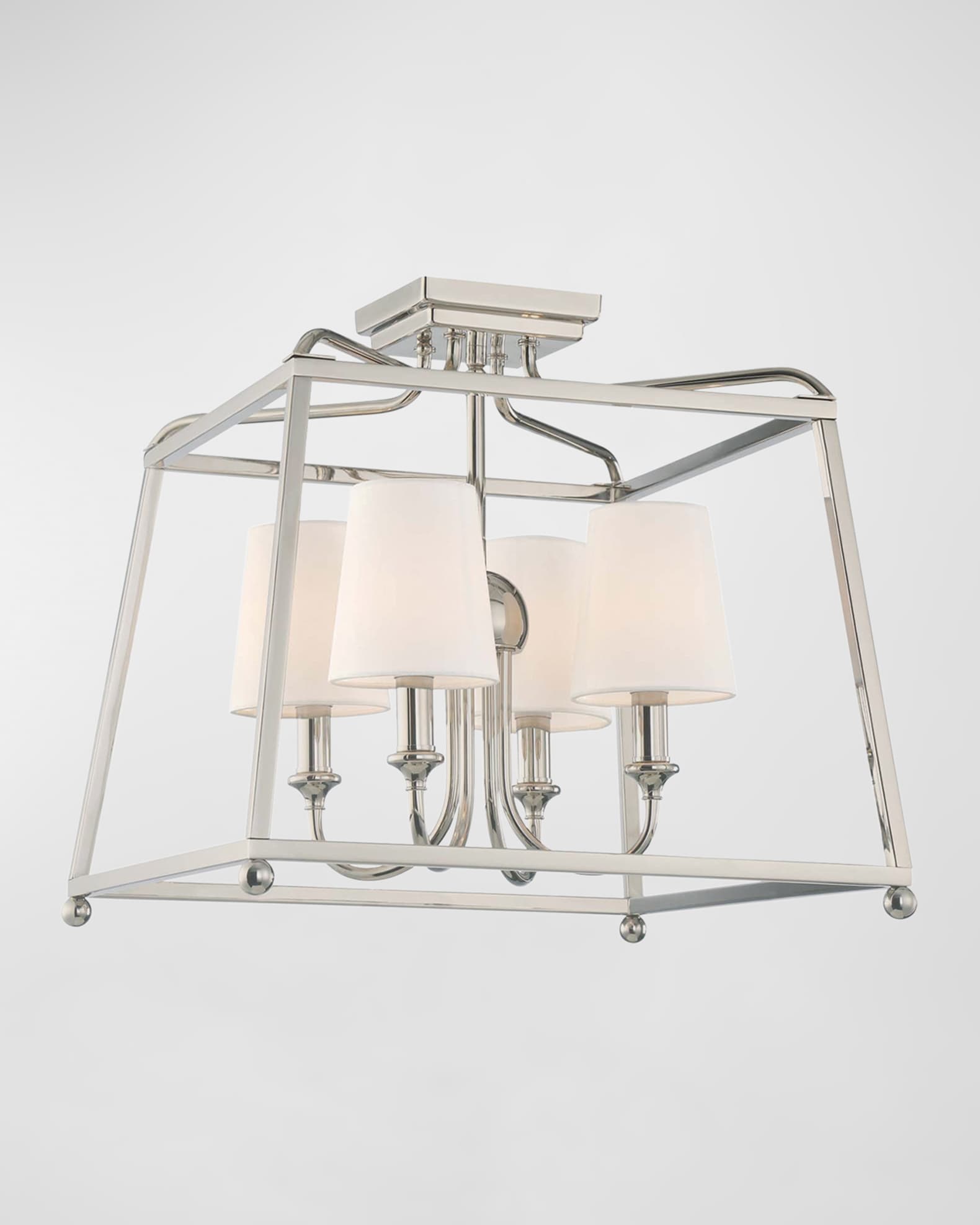 Crystorama Sylvan 4-Light Polished Nickel Ceiling Mount Crystorama Sylvan 4-Light Polished Nickel Ceiling Mount
