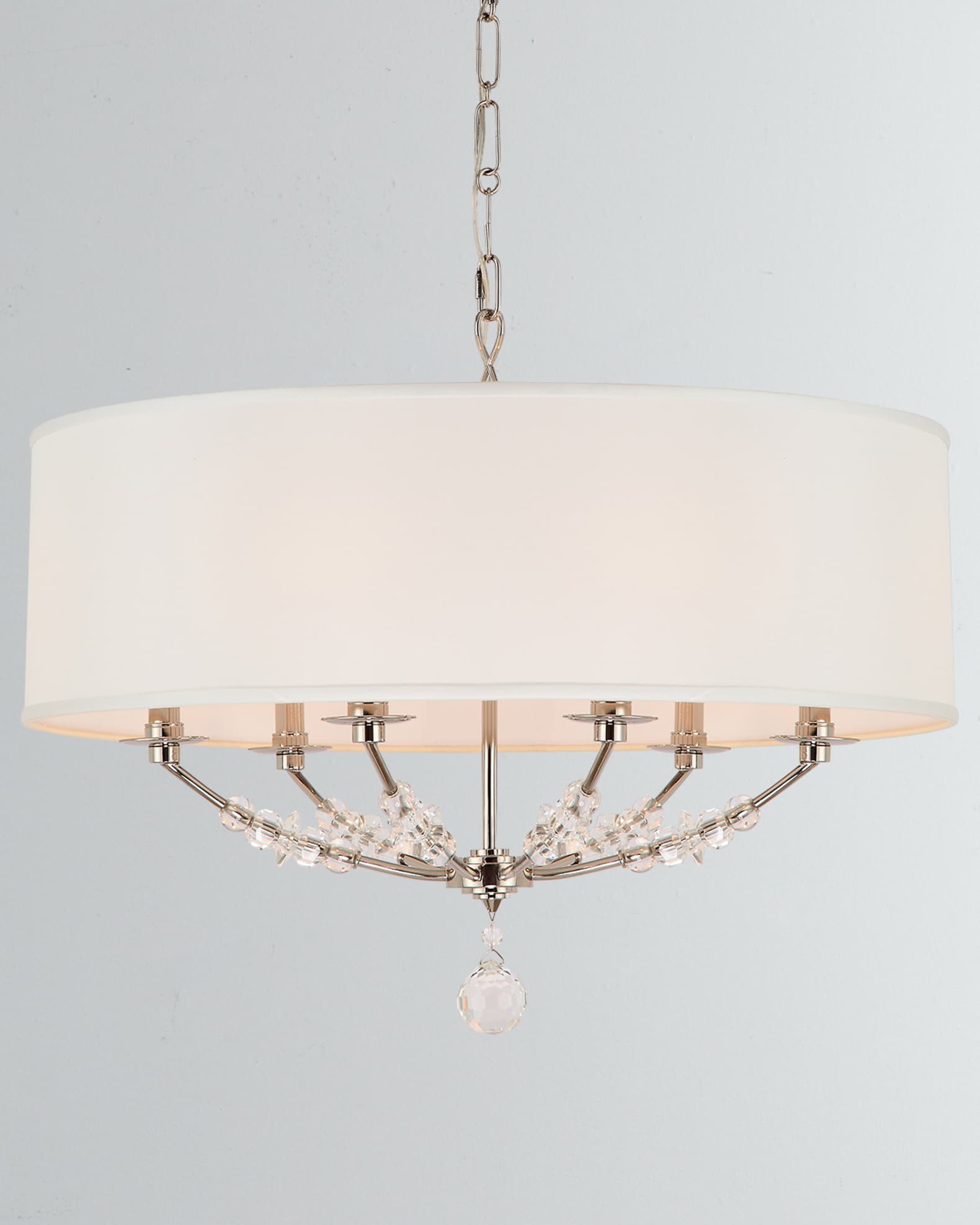 6 light drum shade chandelier online