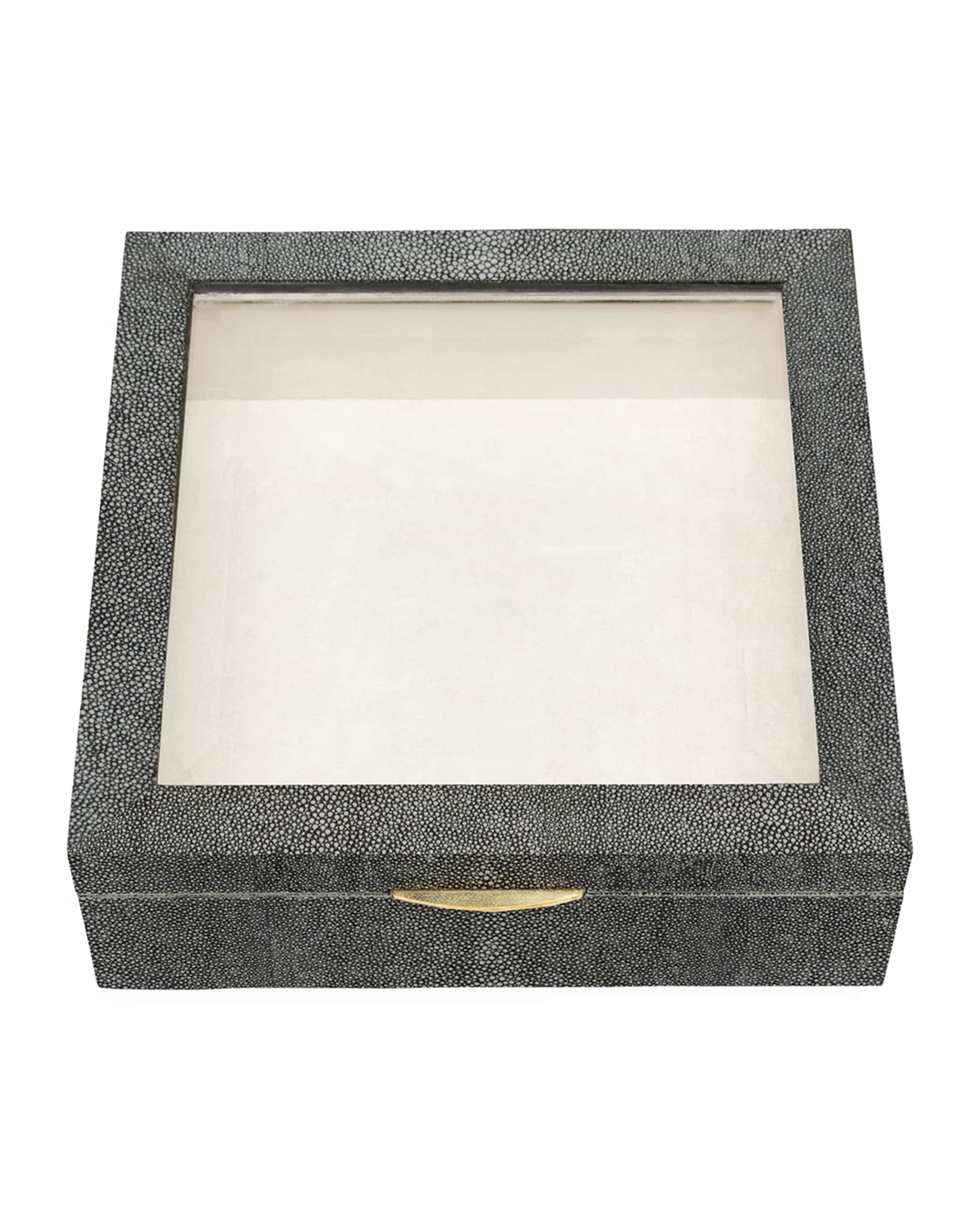 Pigeon and Poodle Henlow Square Faux-Shagreen Display Box