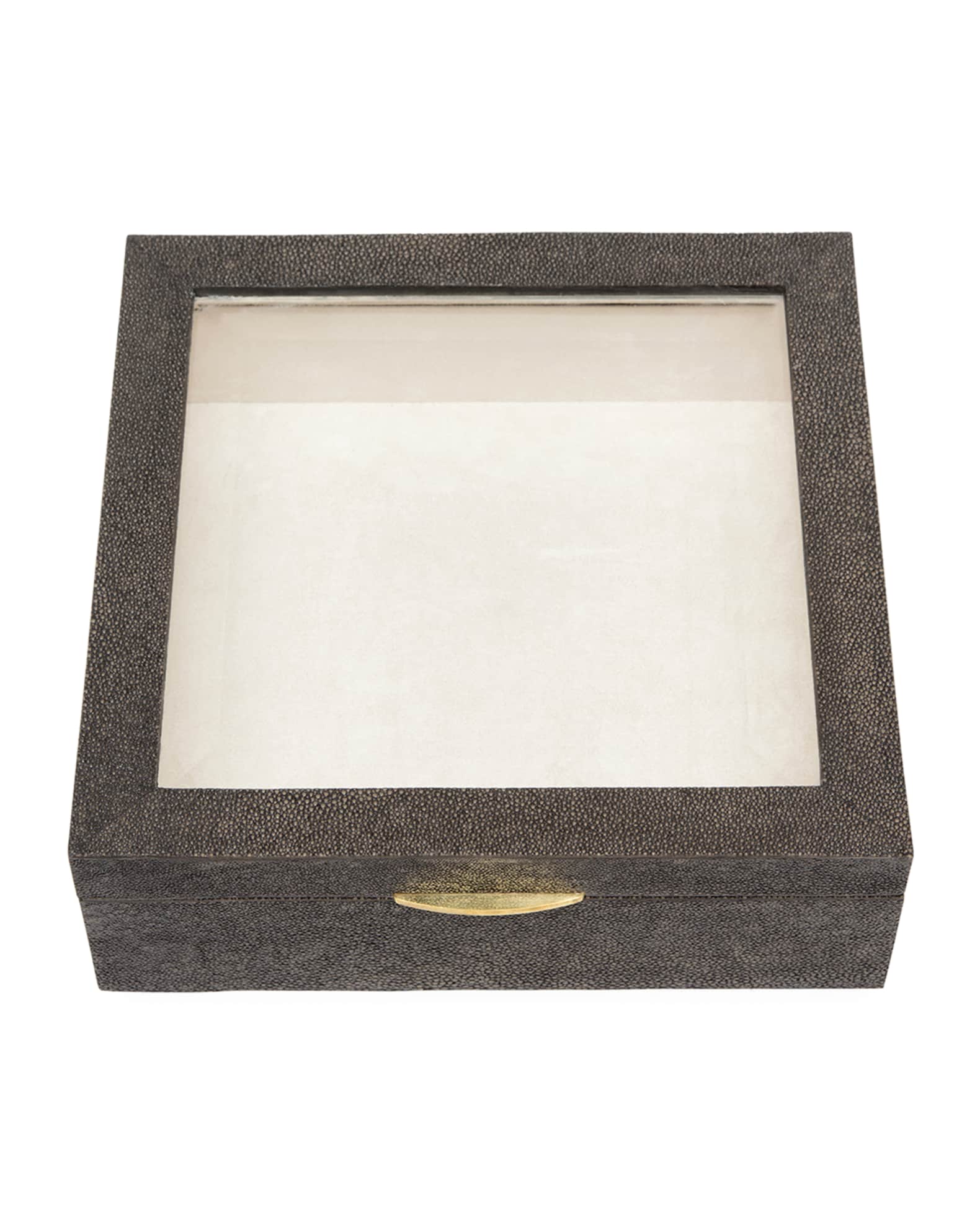 Pigeon and Poodle Henlow Square Faux-Shagreen Display Box