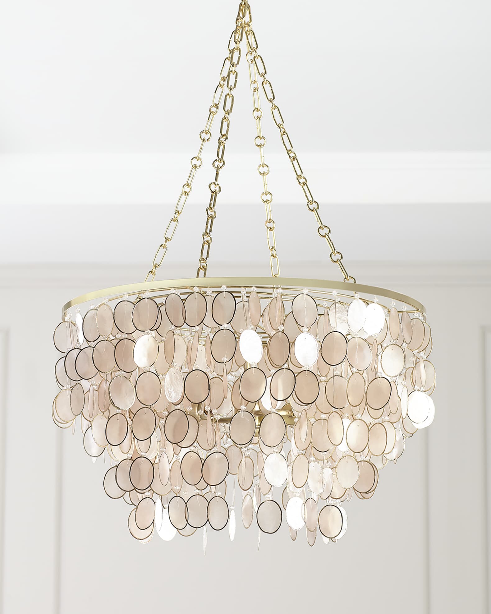 Chandelier/Pendant Teardrop Capiz Shells