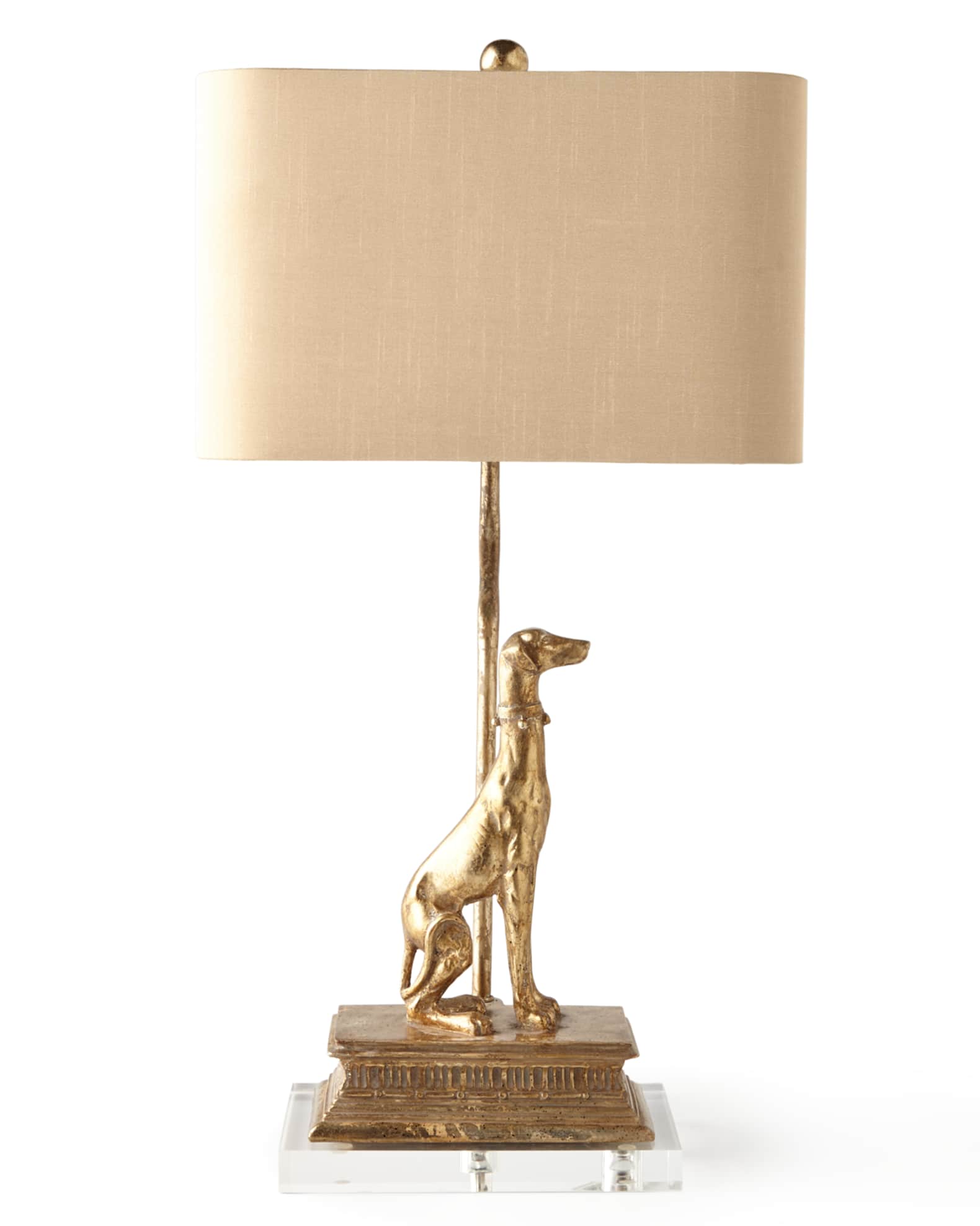 Couture Lamps Left Regal Dog Table Lamp Horchow