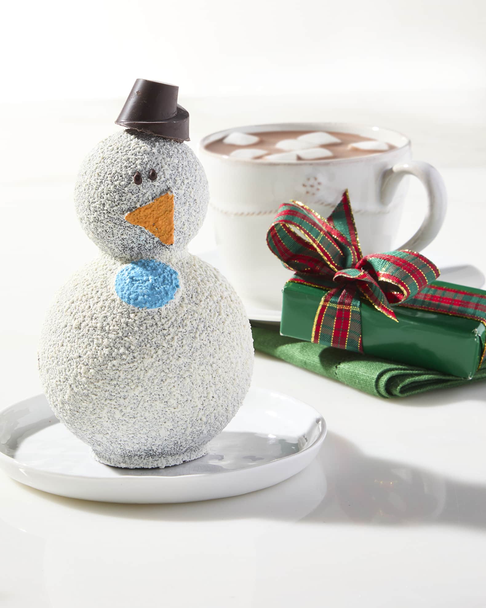 Kate Weiser Chocolate Carl the Drinking Chocolate Snowman Horchow