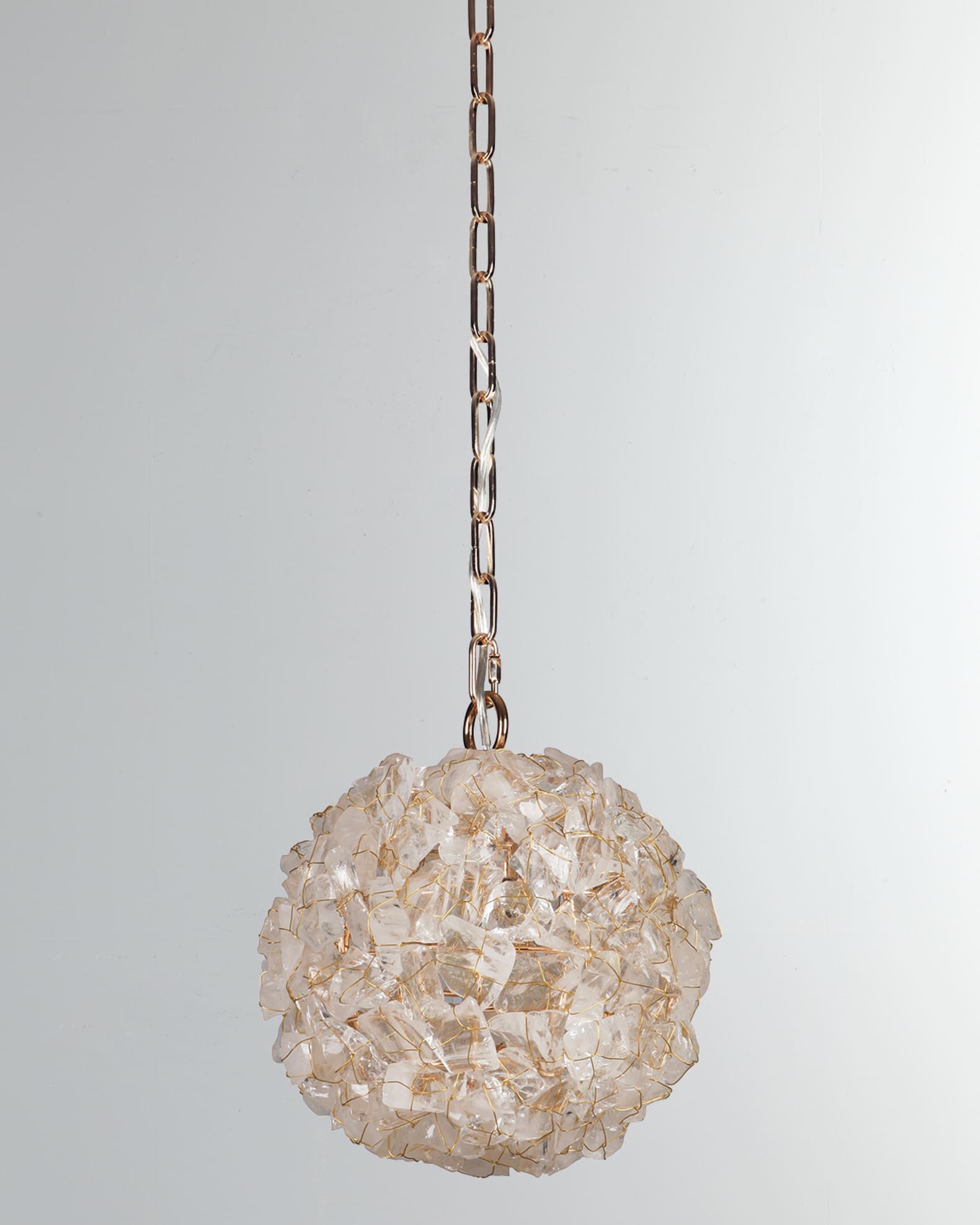 Rock crystal pendant light shop