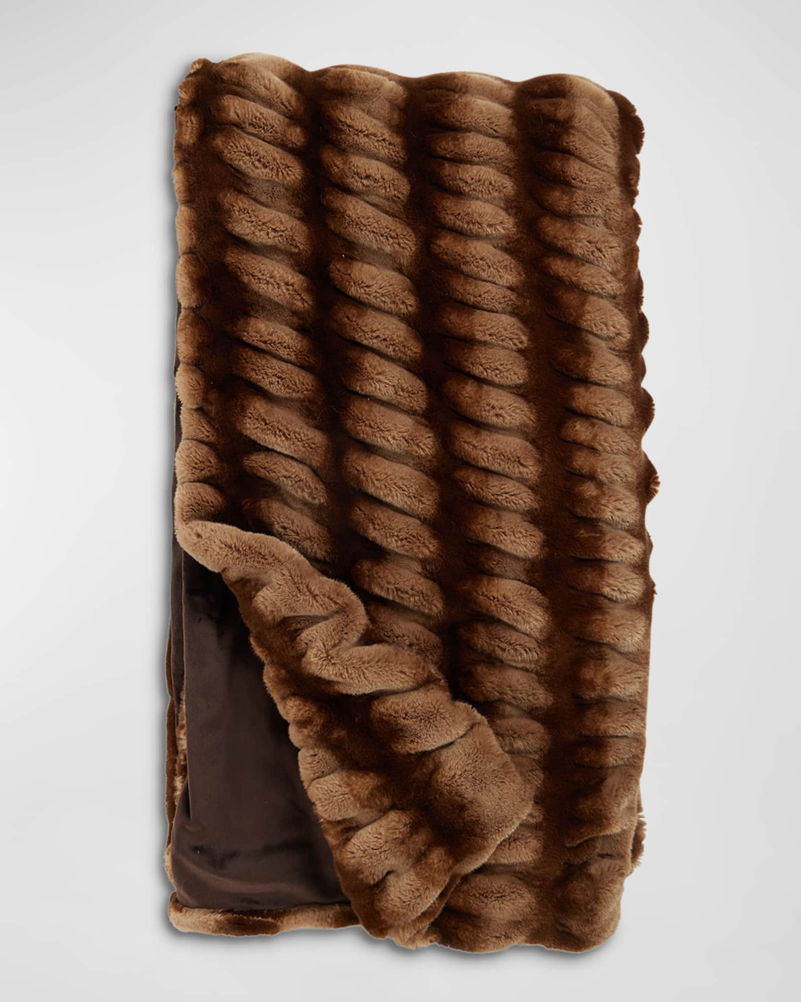 Fabulous-Furs Donna Salyers Posh Faux-Fur Throw Blanket, Vegan