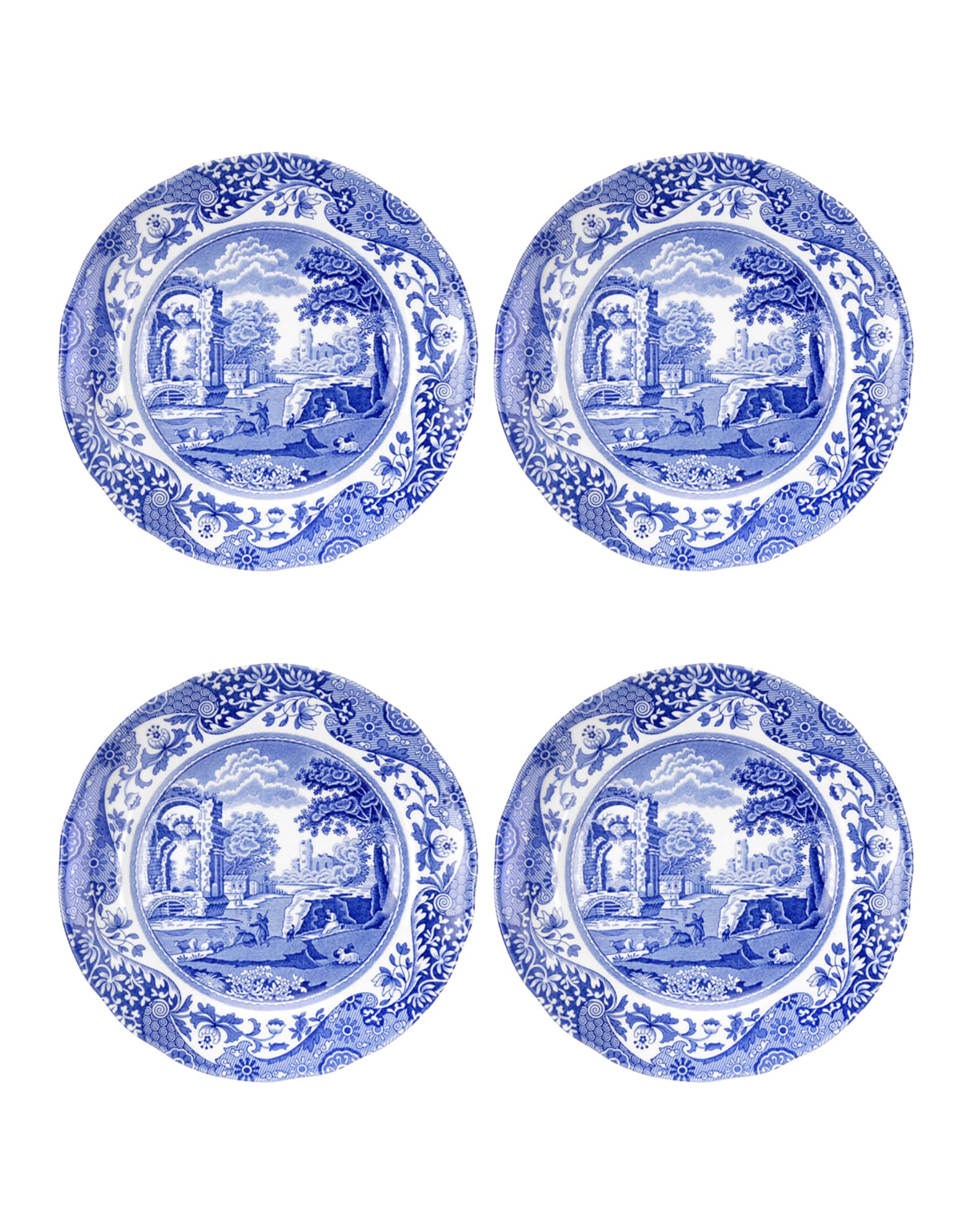 Spode Blue Italian Bread and Butter Plates, Set of 4 Horchow