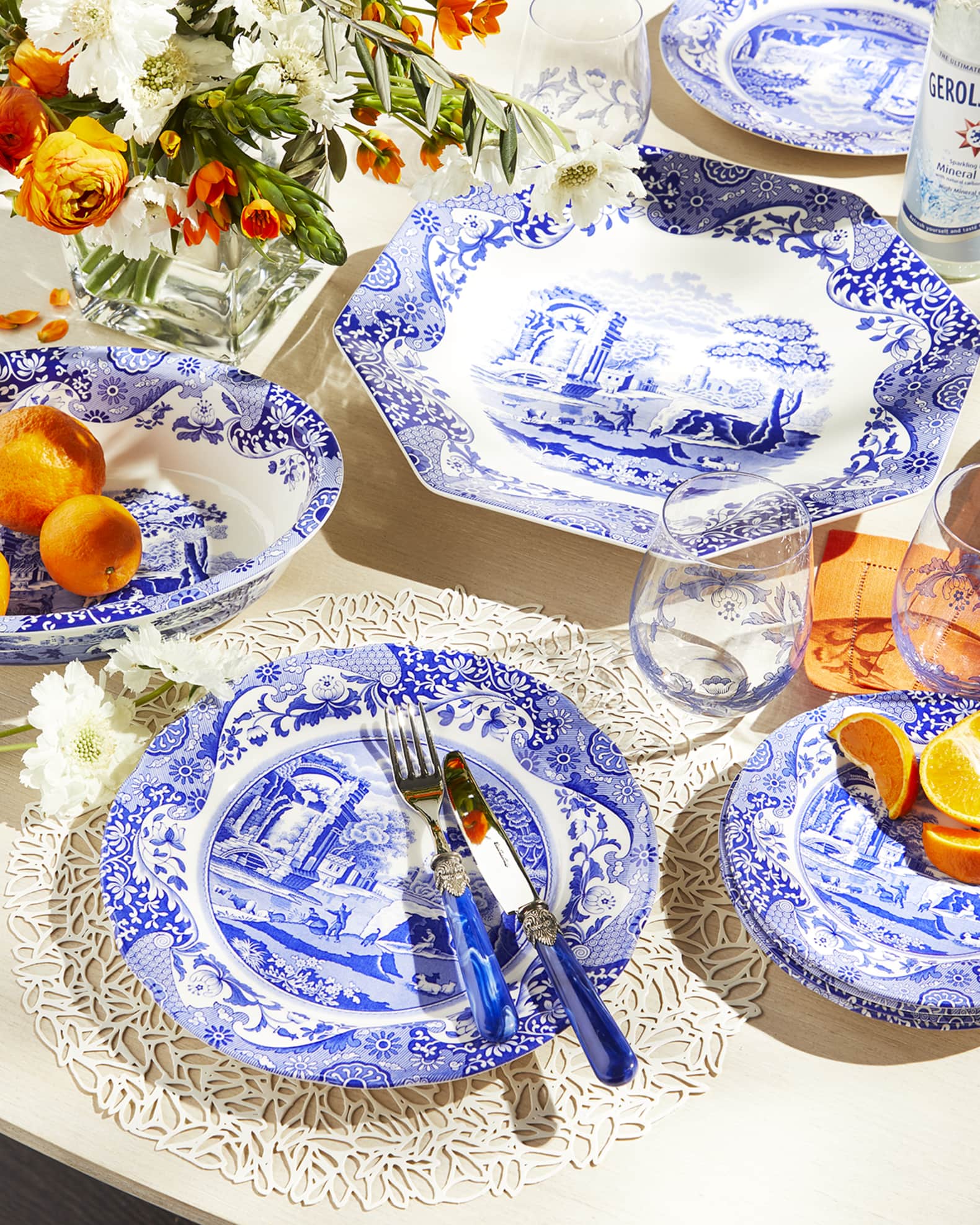 Spode blue italian dinner plates outlet