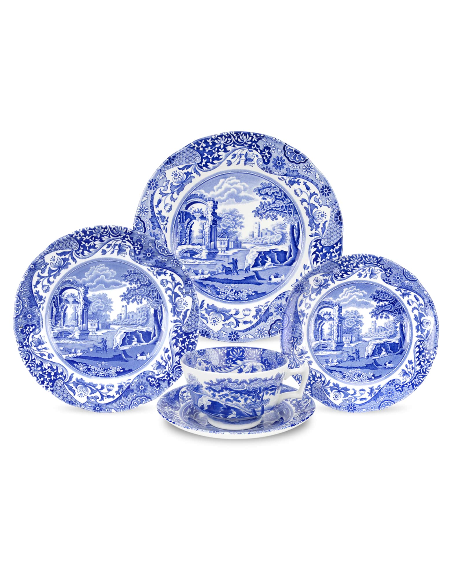 Spode Blue Italian 5Piece Place Setting Horchow