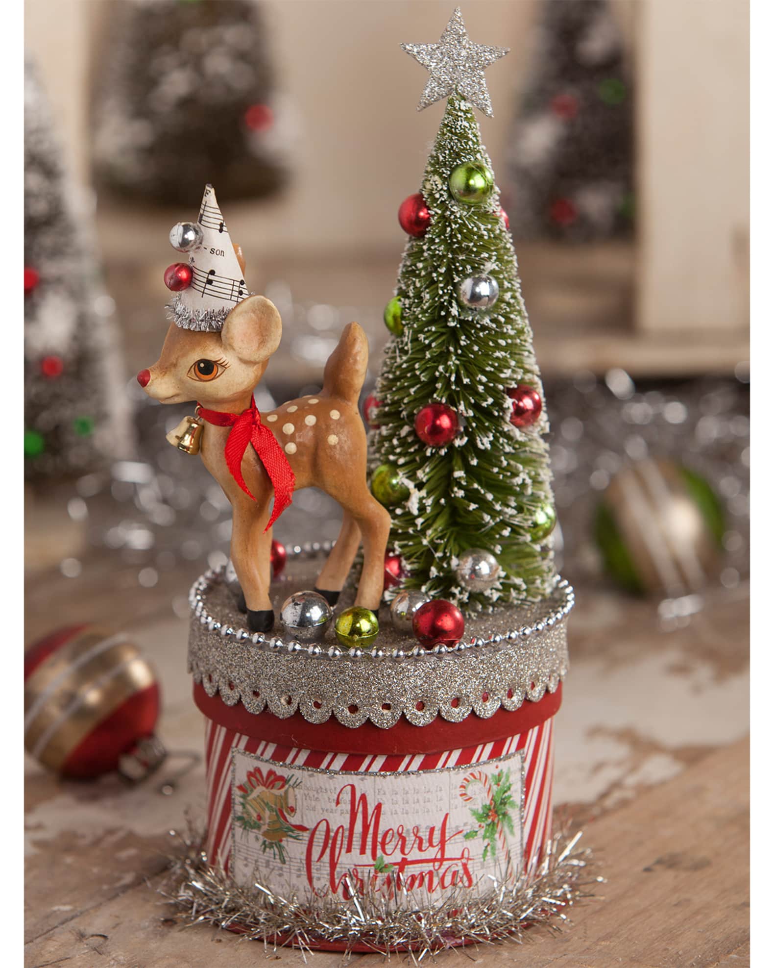 Bethany Lowe Retro Deer on Box Horchow