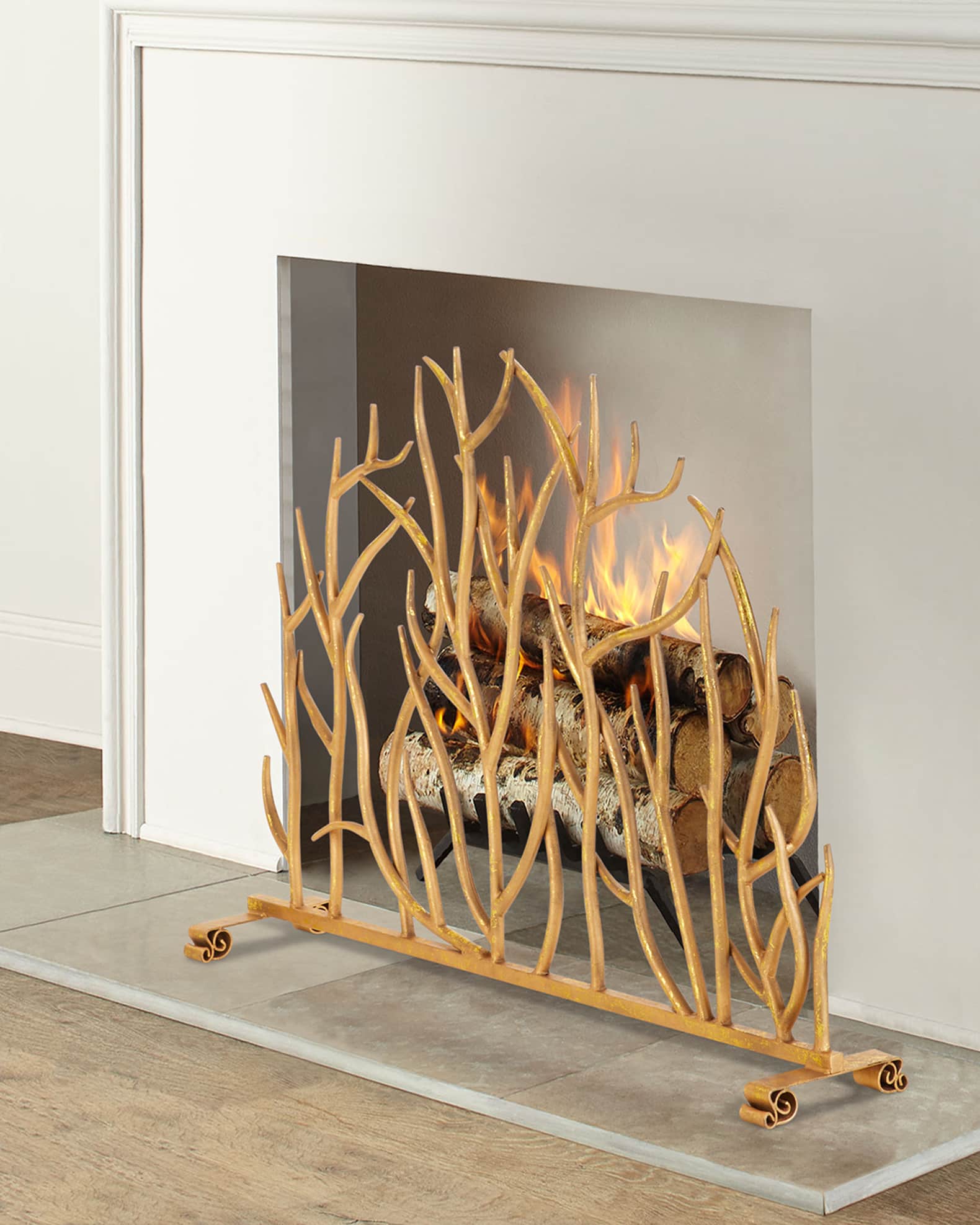 White Twig Branch Fireplace Screen Horchow